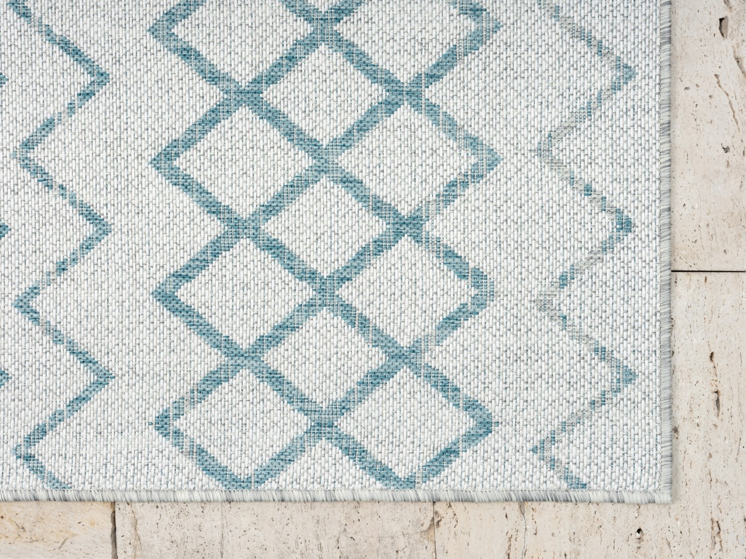 Myflair Möbel & Accessoires Teppich »Nebula, LAGERRÄUMUNG!«, rechteckig, 6 mm Höhe, modernes Design, Rauten, Outdoor geeignet, Balkon, Terrasse