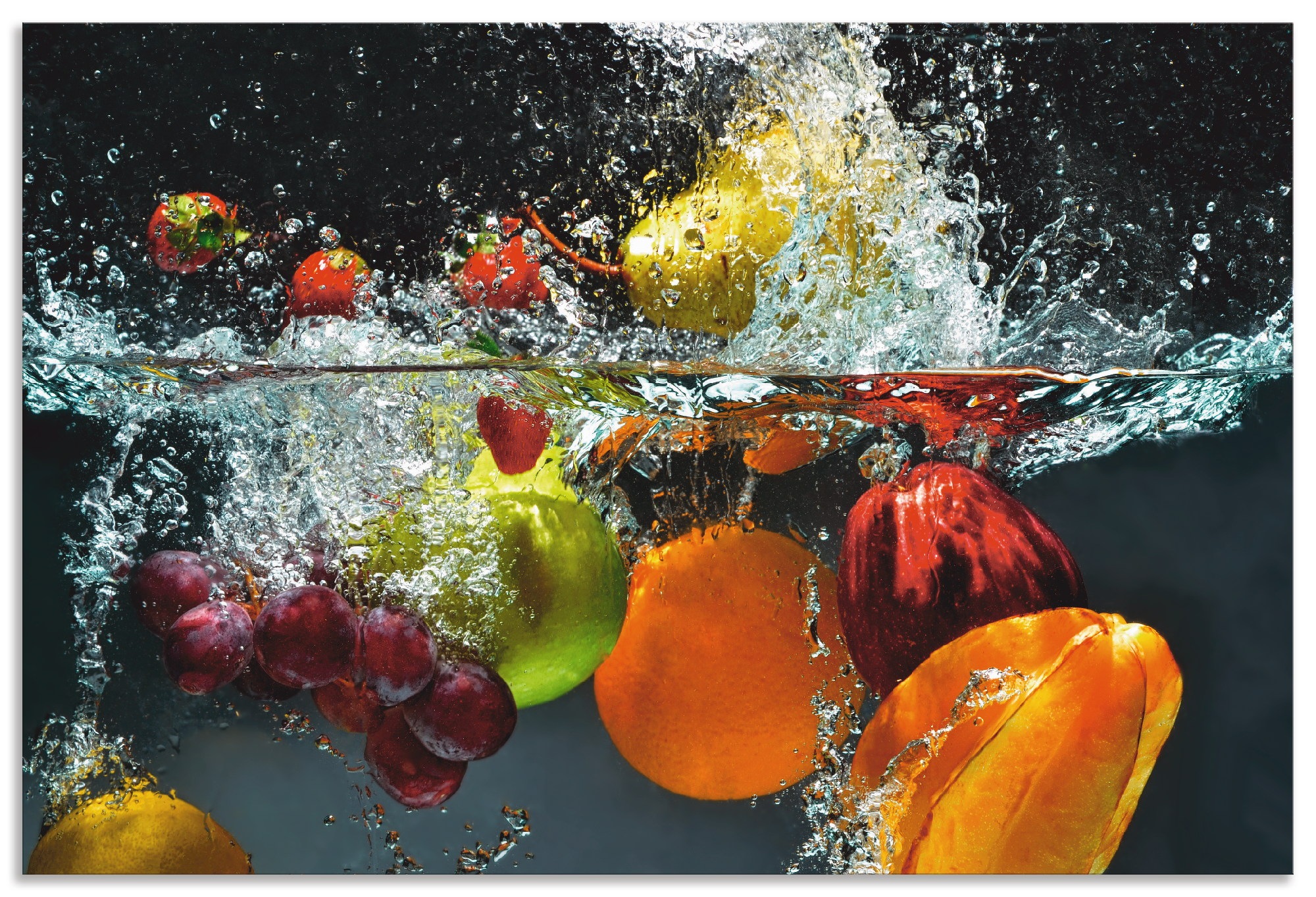 Artland Küchenrückwand »Spritzendes Obst auf dem Wasser«