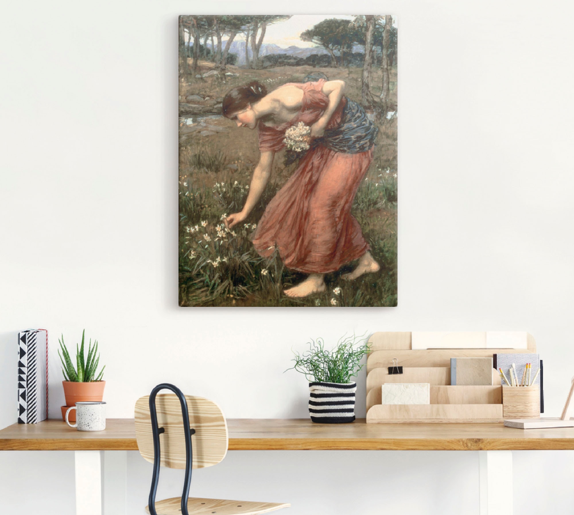 Artland Leinwandbild »Narziß« Frau 1 Stk. tlg. auf Holzrahmen gespannt