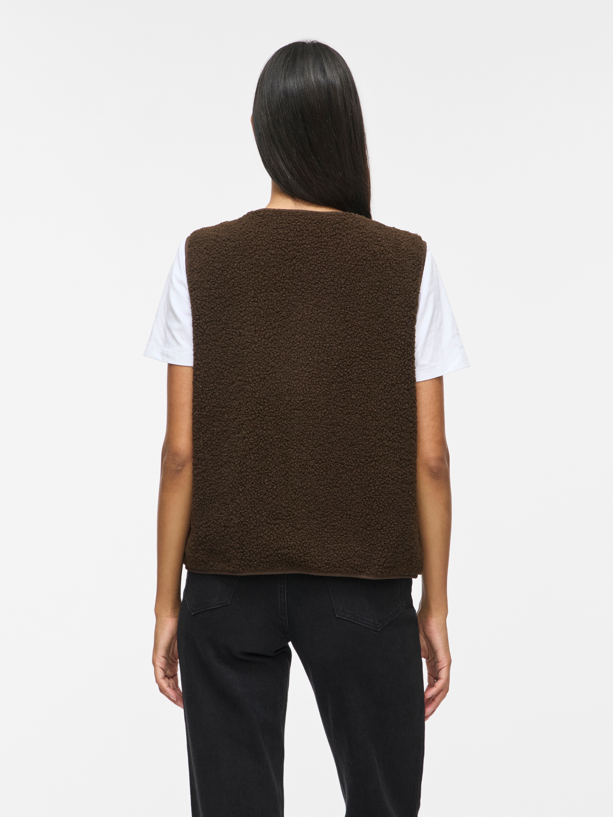 Vila Plüschweste »VIADA TEDDY WAISTCOAT - NOOS« Plüsch, Kunstfaser, regular fit