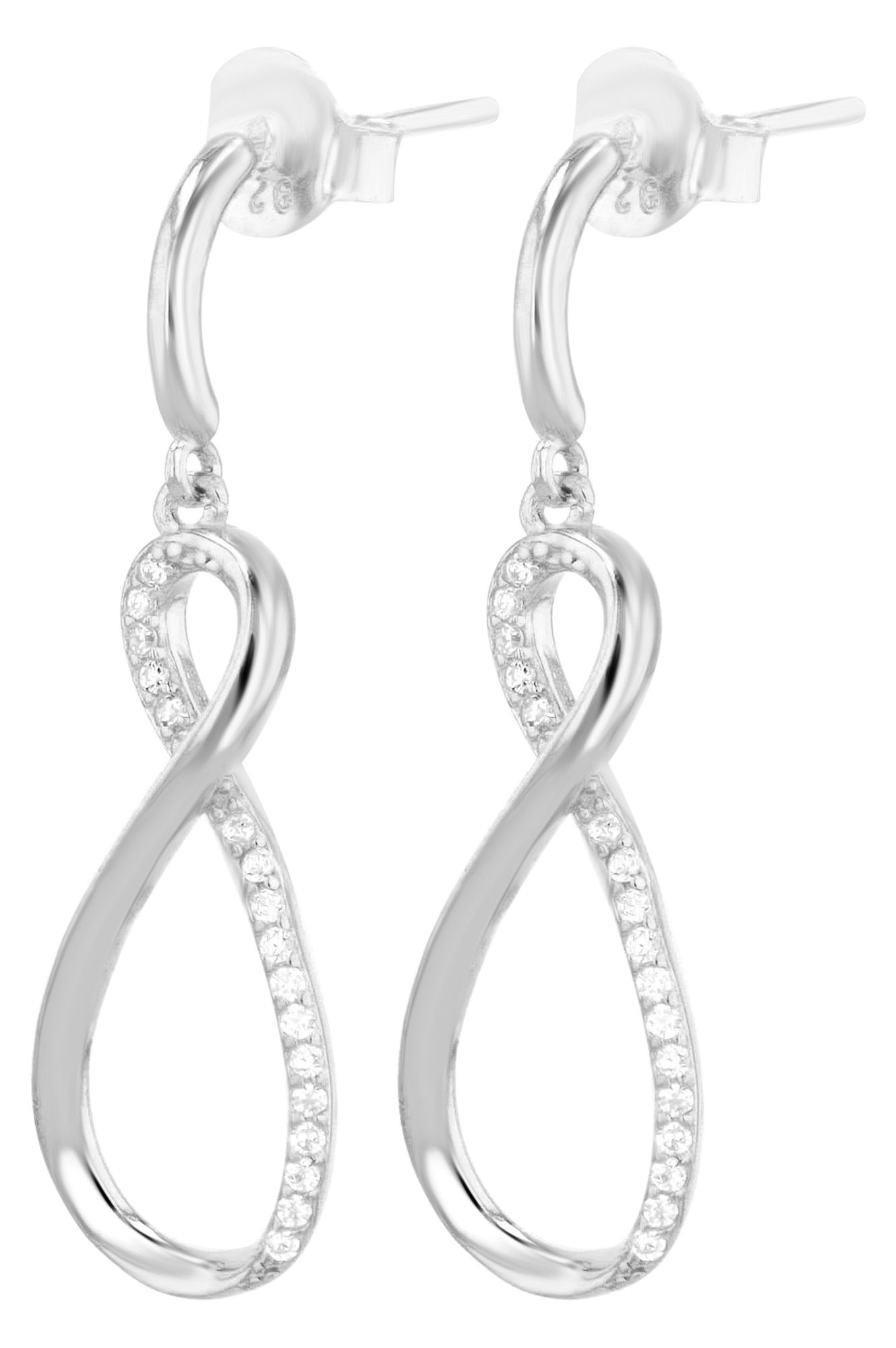 Adelia´s Kettenanhänger »Damen Anhänger ¿ Unendlichkeitszeichen Anhänger aus 925 Silber mit Zirkonia«