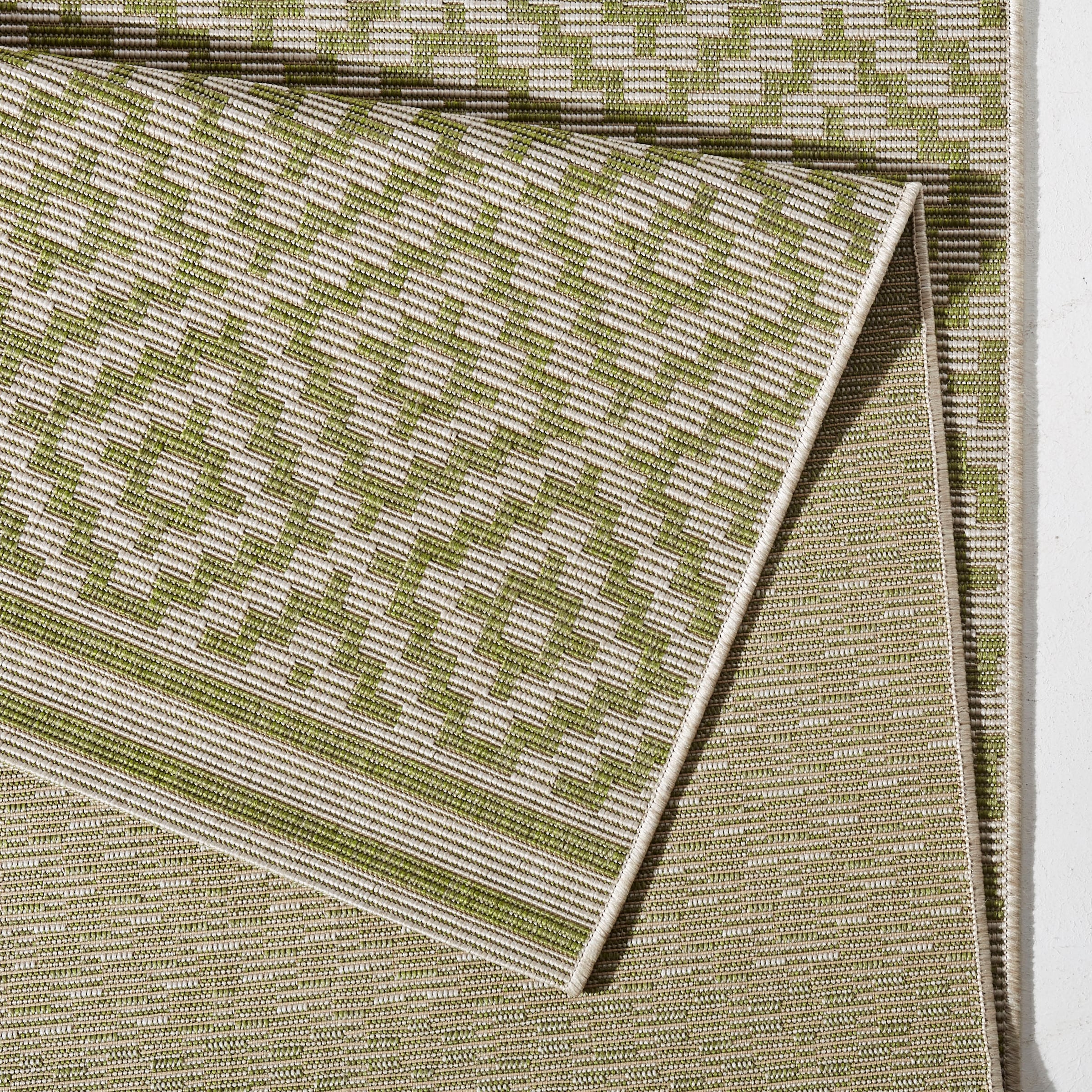 NORTHRUGS Läufer »Raute«, rechteckig, 8 mm Höhe, In-& Outdoor, Teppich, Wetterfest, Balkon, Garten, Wohnzimmer, Raute