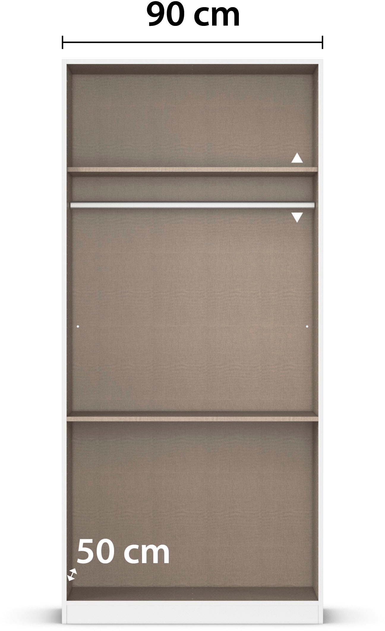 rauch Drehtürenschrank »Kleiderschrank Schrank Garderobe COSTA in den Breiten 91/136/181 cm« in 3 Ausstattungen BASIC/CLASSIC/PREMIUM,  viel Platz, grifflose Front und Push-to-Open Funktion MADE IN GERMANY