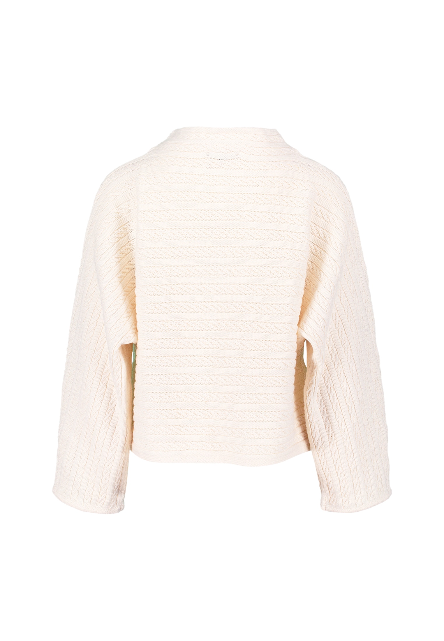 Zero Rundhalspullover »Pullover mit Zopfmuster«