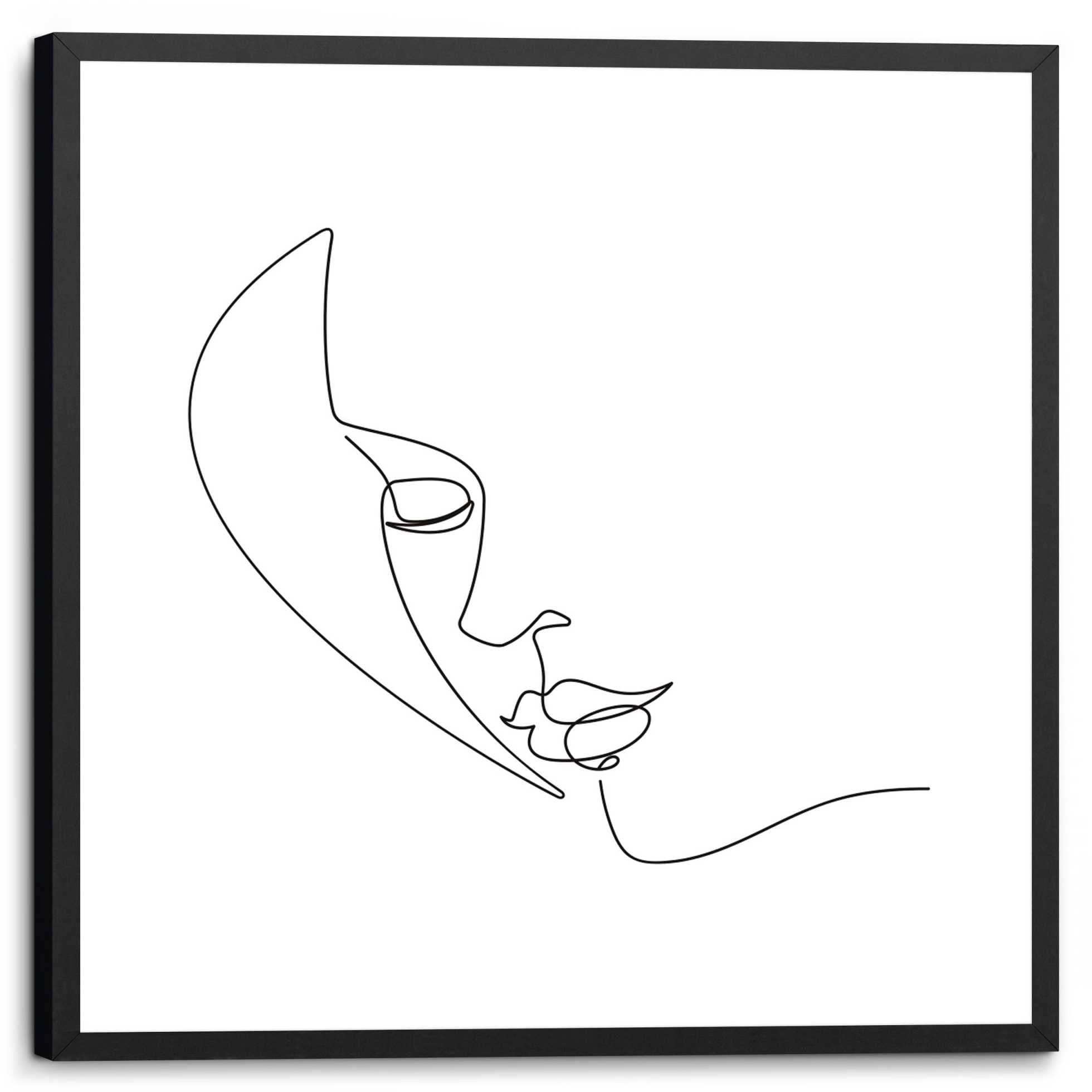 Reinders! Wandbild »Silhouette Gesicht Gerahmtes bei kaufen OTTO - Bild« online