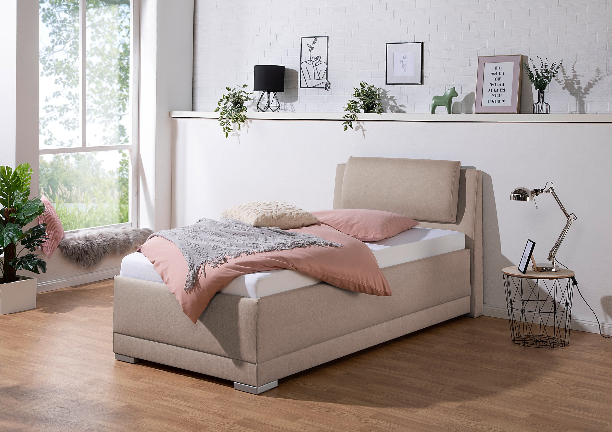 Maintal Polsterbett »Oderzo« inkl. Bettkasten, Kopfteilverstellung, Matratzen in H2 oder H3 wählbar