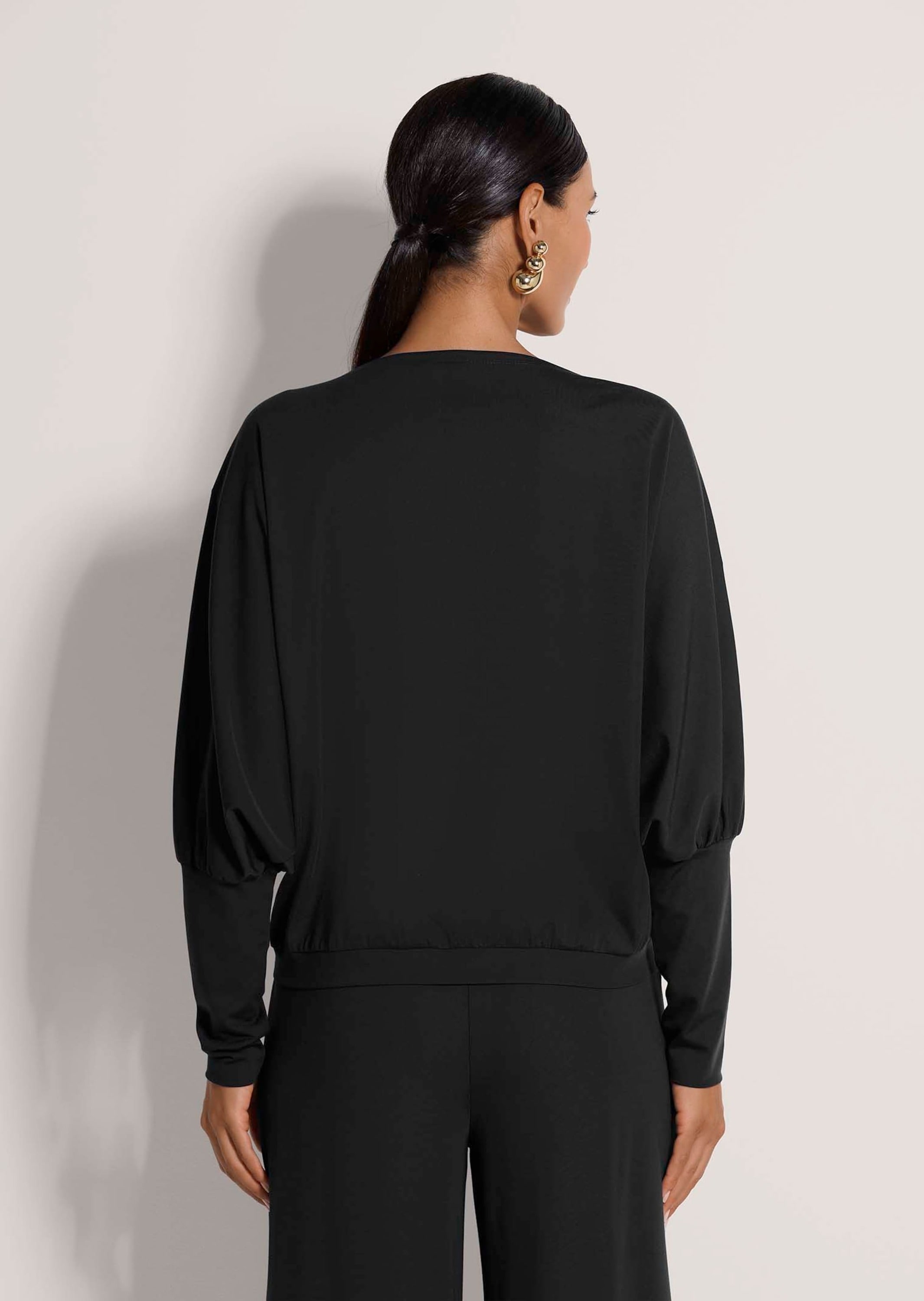 MADELEINE Langarmshirt »Langarmshirt Lockeres Longsleeve mit Fledermausärmeln« Weite Fledermausärmel