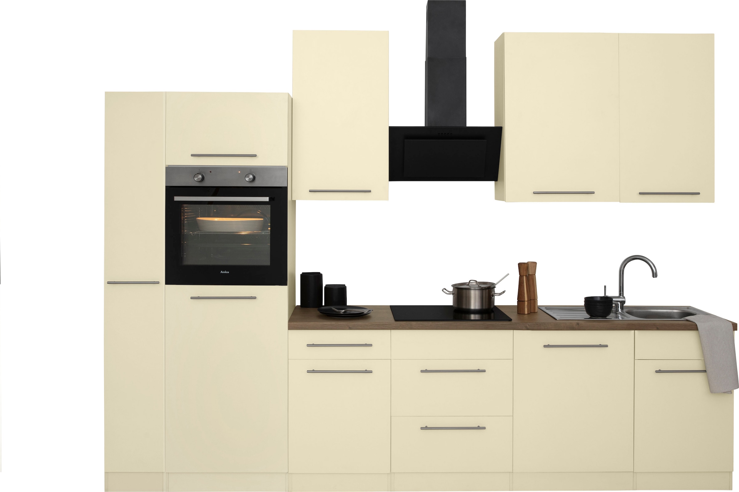 wiho Küchen Küchenzeile »Unna«, ohne E-Geräte, Breite 310 cm