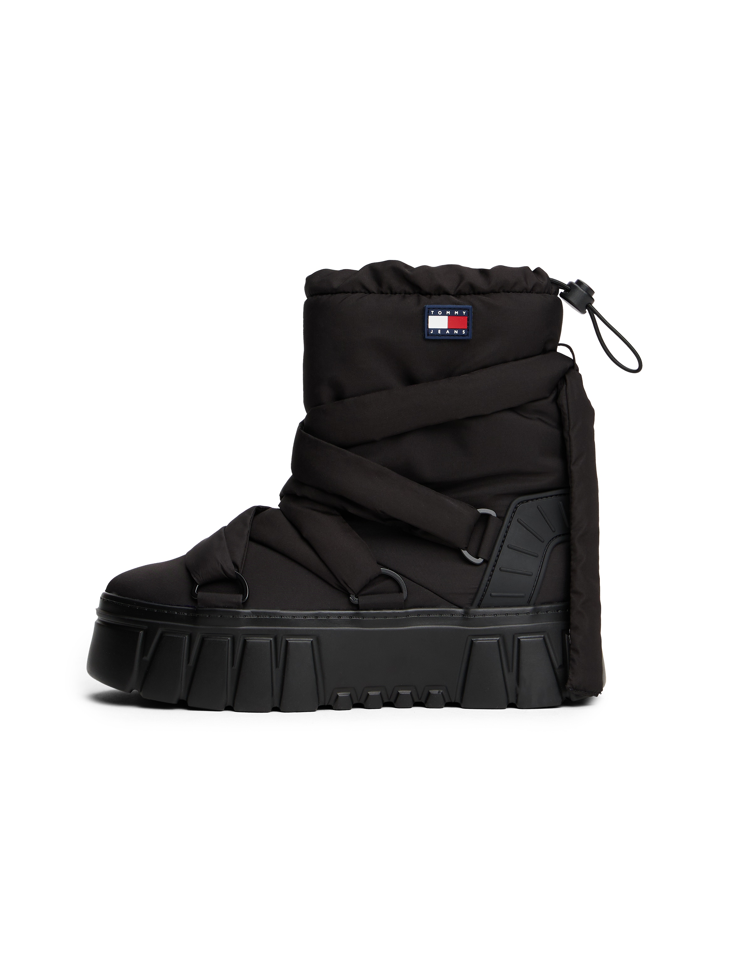 Tommy Jeans Snowboots »TJW CHUNKY SNOW BOOT NYLON«, Plateau, Winterboots, Schneeschuh mit Schnellverschluss