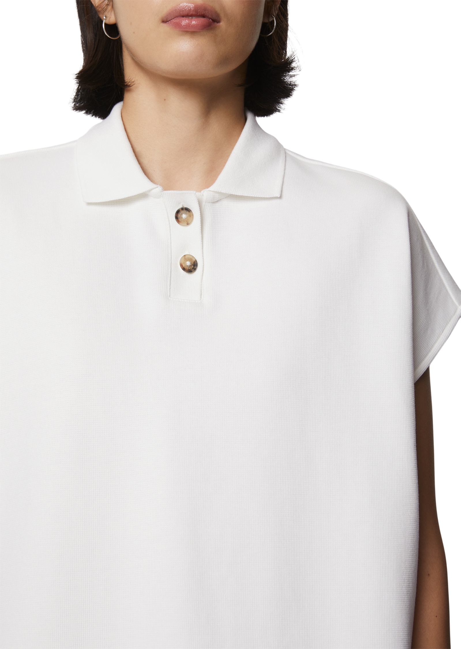Marc O'Polo DENIM Poloshirt »mit sanfter Struktur«, im cleanen Oversize-Look