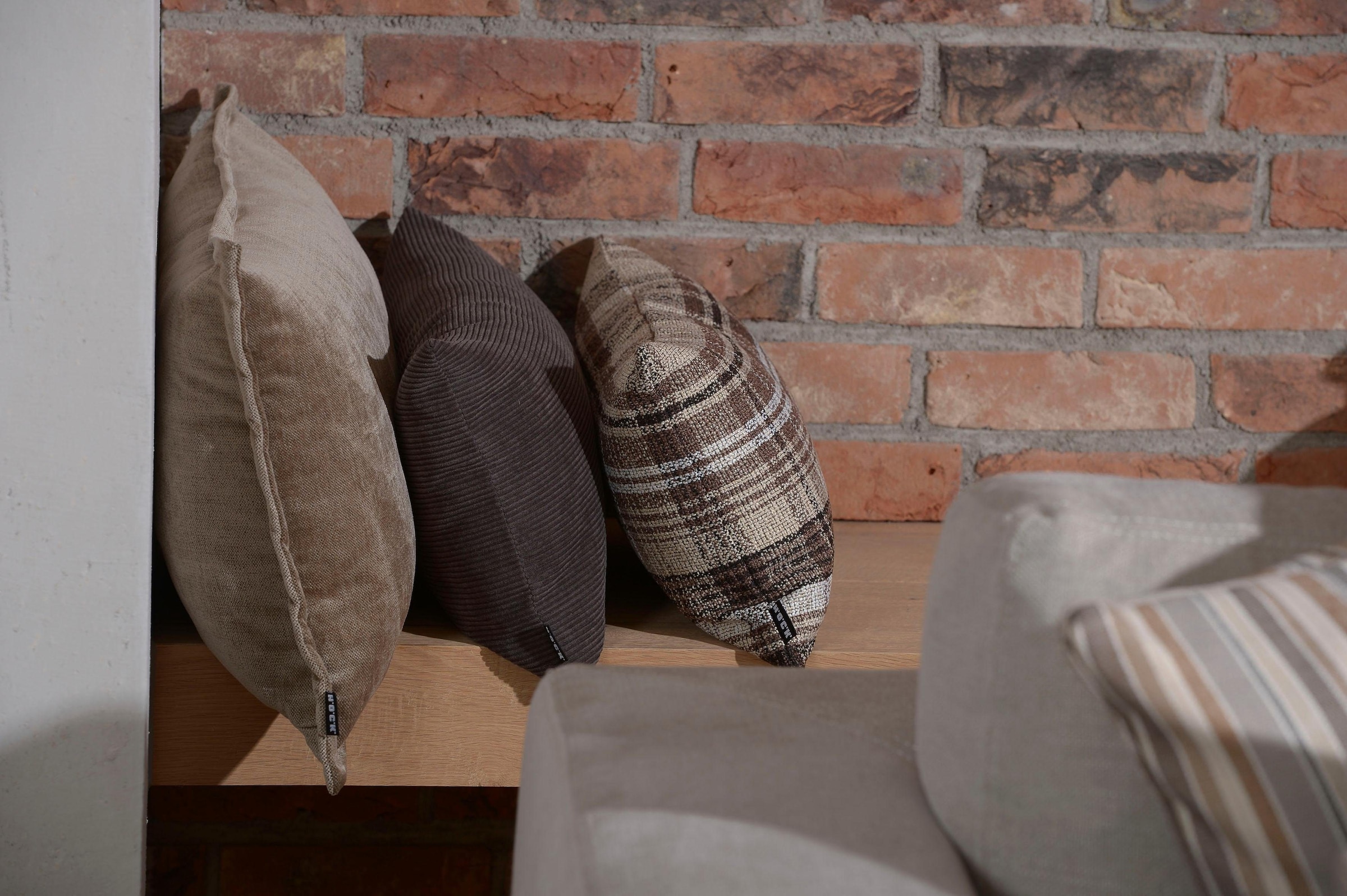 H.O.C.K. Dekokissen »Bizantina« Kissenhülle mit Füllung, 1 Stück, mit umlaufender Biese