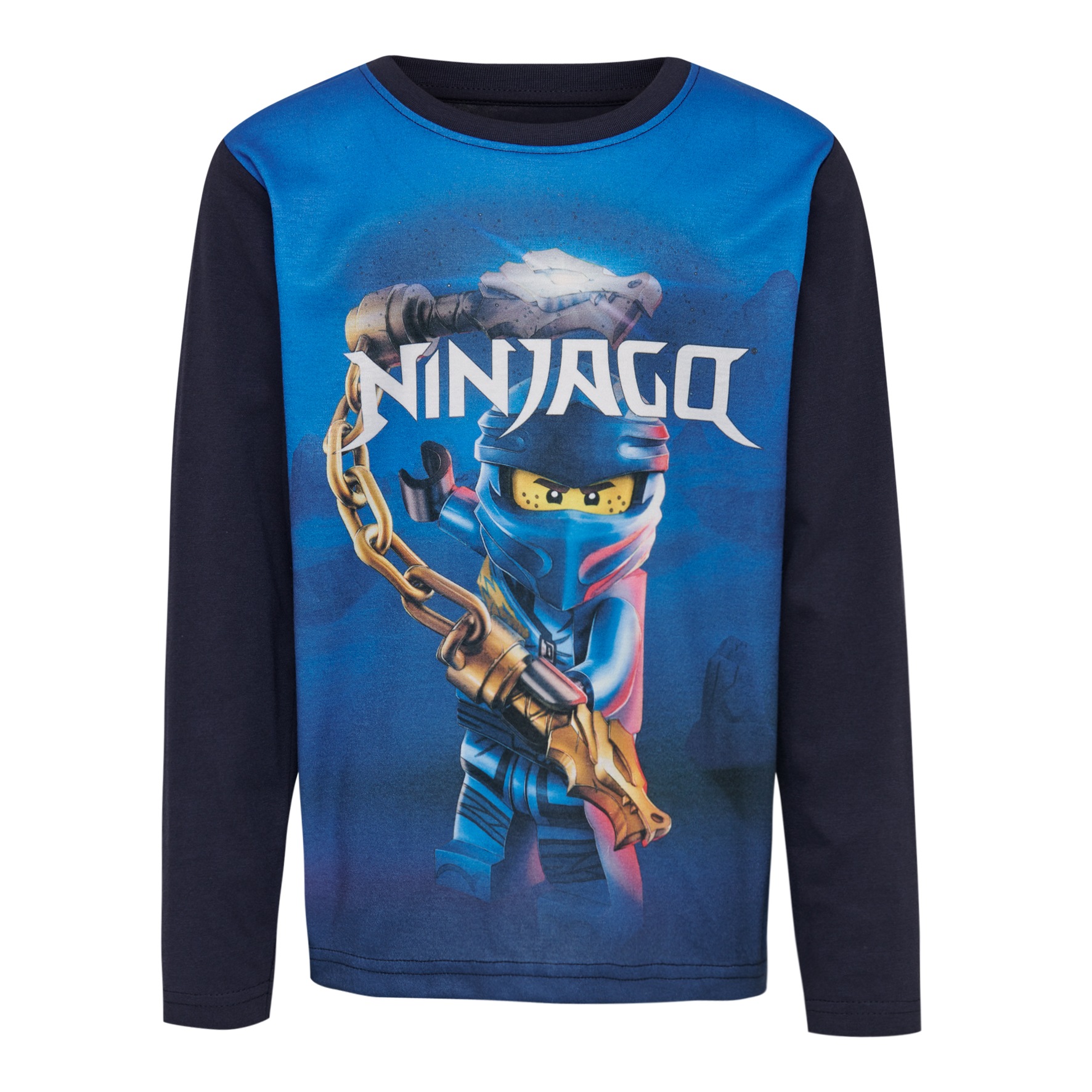 LEGO® Wear Langarmshirt »CM-51132«, hat einen all-over-Druck mit dem blauen Ninja Jay