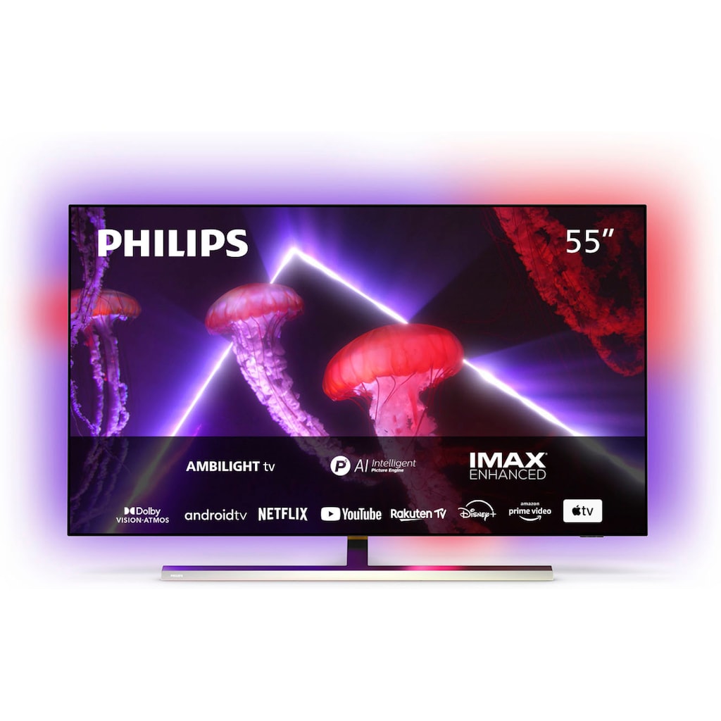 Philips OLED-Fernseher »55OLED807/12«, 139 cm/55 Zoll, 4K Ultra HD, Smart-TV-Android TV