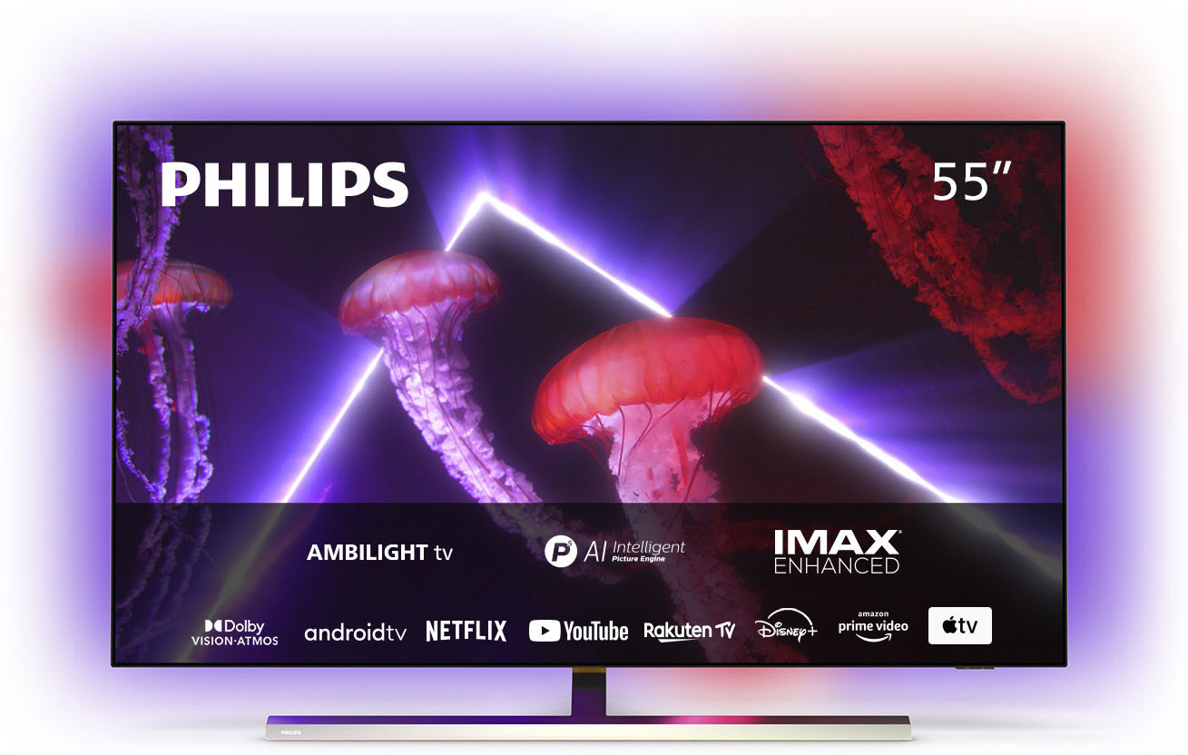 OLED-Fernseher »55OLED807/12«, 139 cm/55 Zoll, 4K Ultra HD, Smart-TV-Android TV
