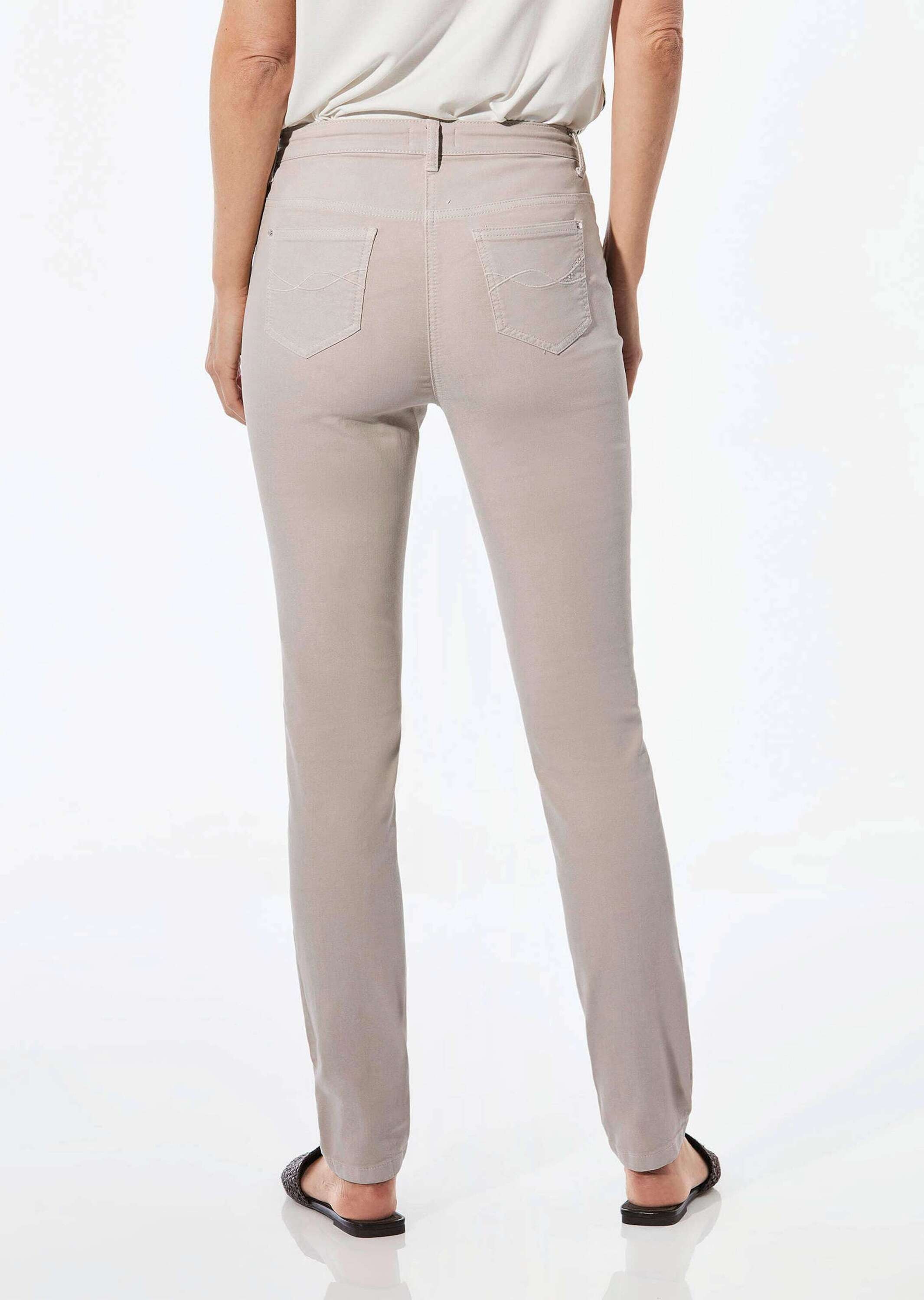 GOLDNER Regular-fit-Jeans »Kurzgröße Lange Freizeithose BELLA mit Formbund«