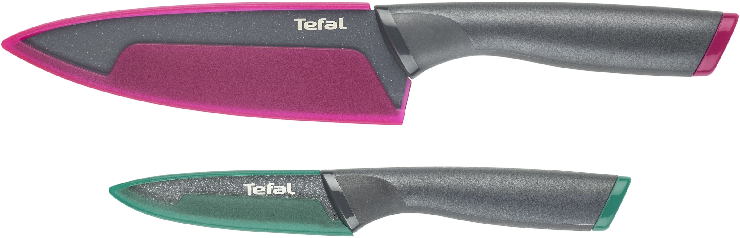 Tefal Messer-Set »Fresh Kitchen« 2-tlg, Klingen aus rostfreiem Stahl, Titan-Versiegelung, Klingenschutz