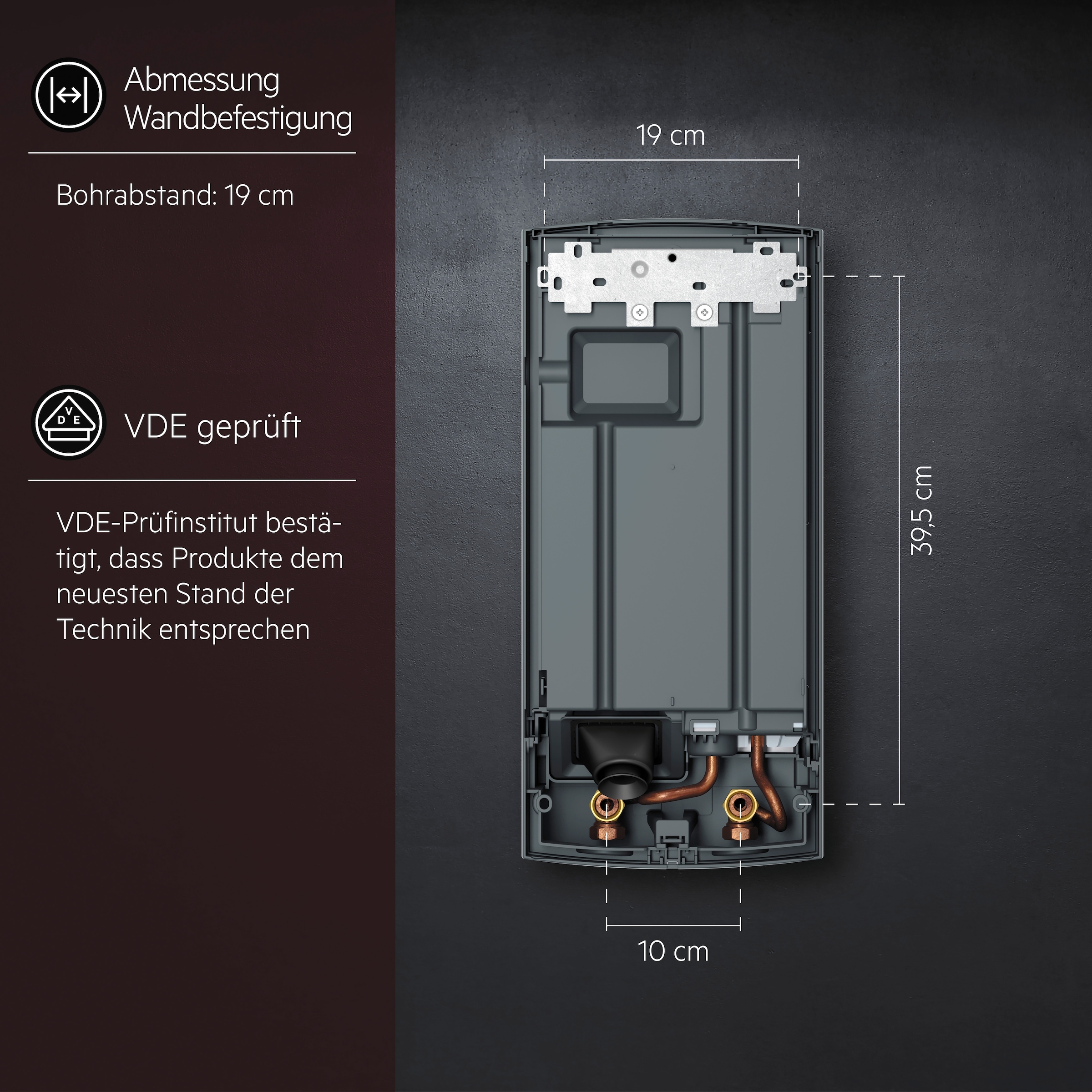 AEG Haustechnik Komfort-Durchlauferhitzer »DDLE EASY 21 kW, guter Warmwasserkomfort« zwei feste Temperatureinstellungen für Dusche und Spüle