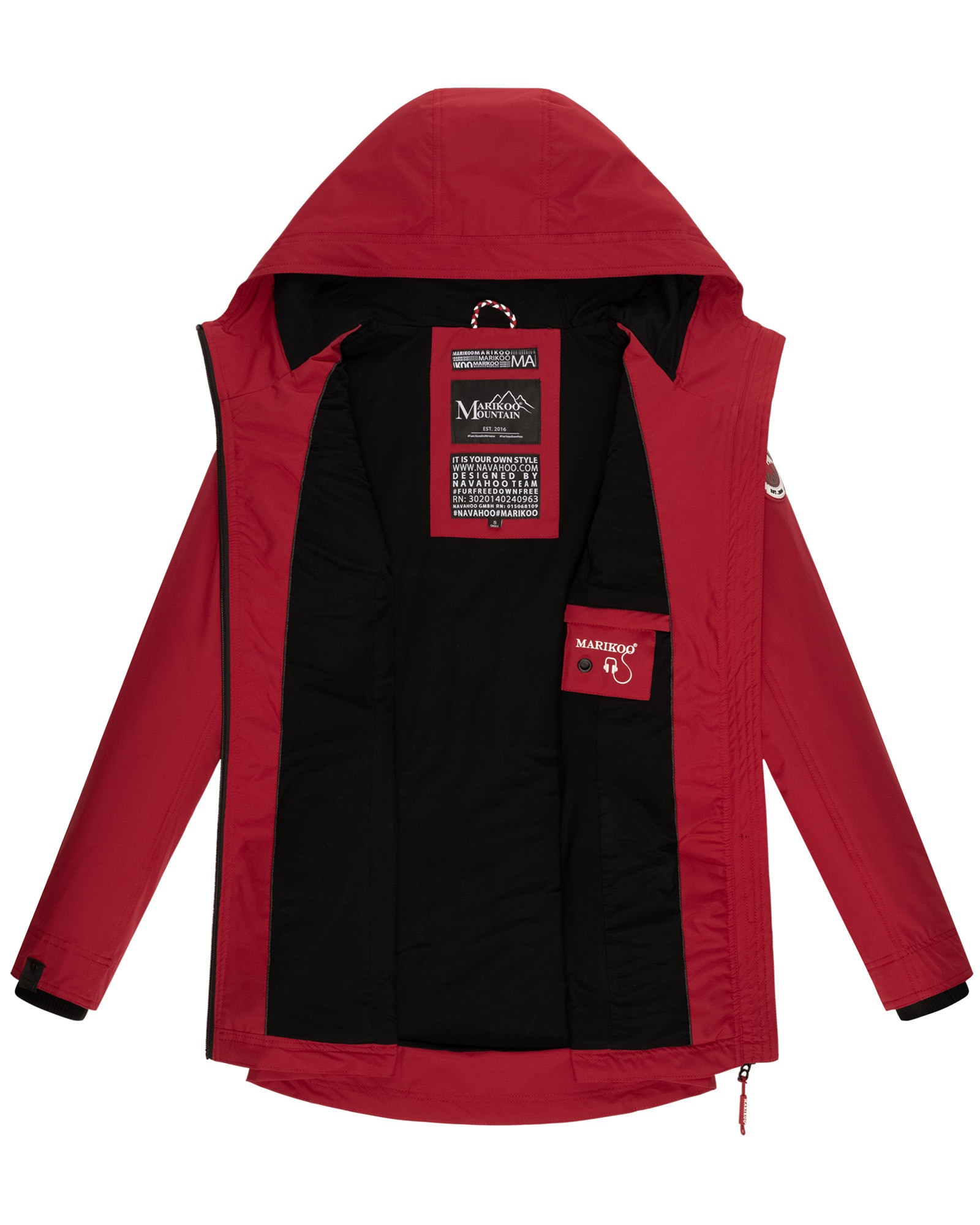 Marikoo Outdoorjacke »Marikoo Honigbeere Damen Übergangsjacke B954«