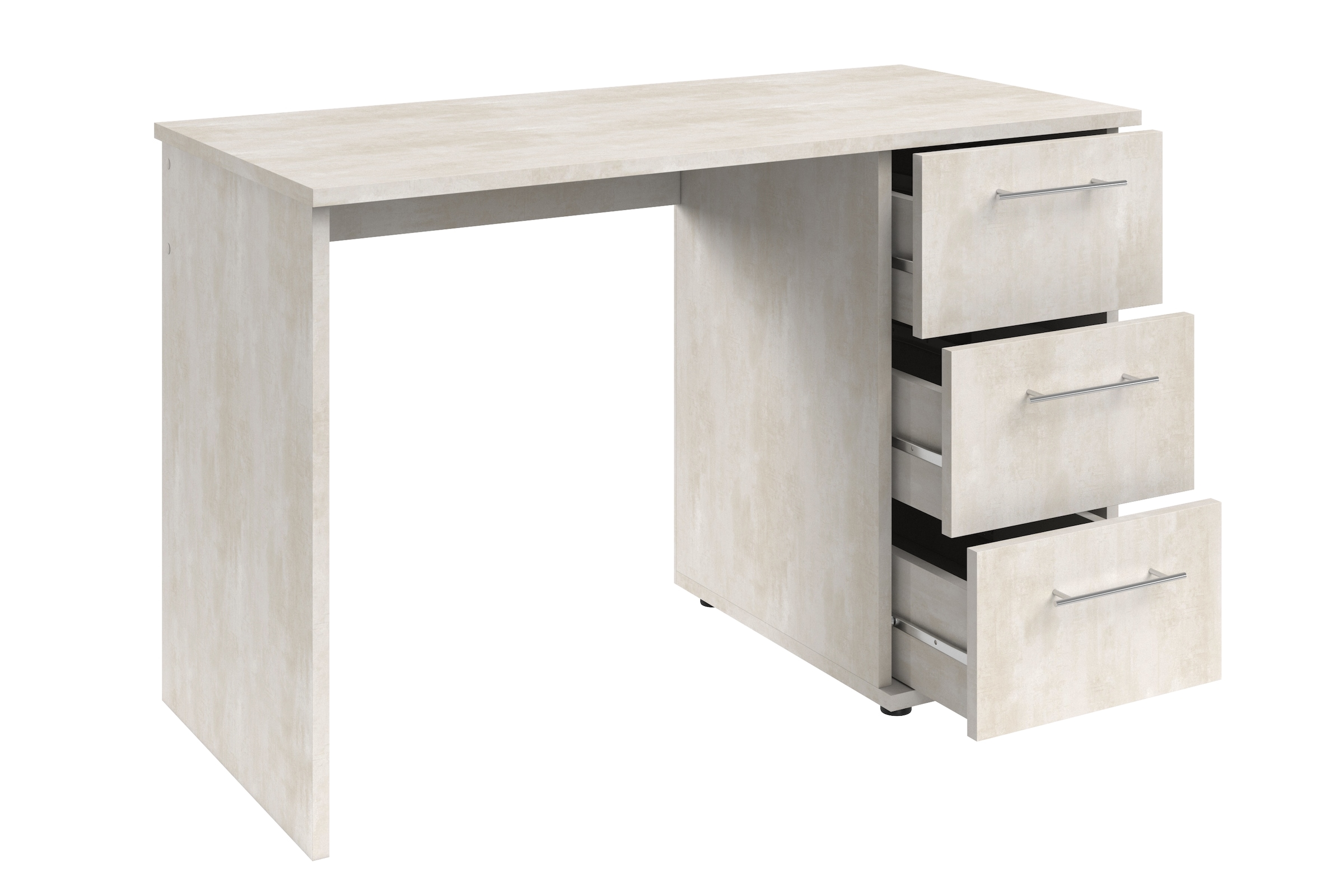 VOGL Möbelfabrik Schreibtisch »Tobi, optional mit Tastaturauszug,«, mit 3 Schubkästen, Breite 115 cm, Made in Germany