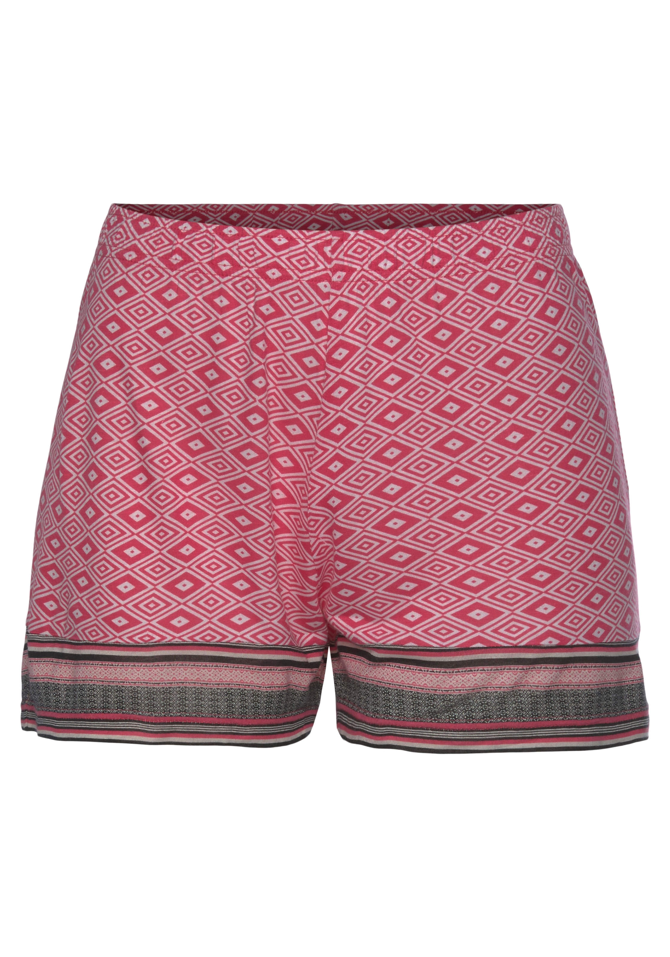 Vivance Dreams Schlafshorts, in schönem Ethno-Design