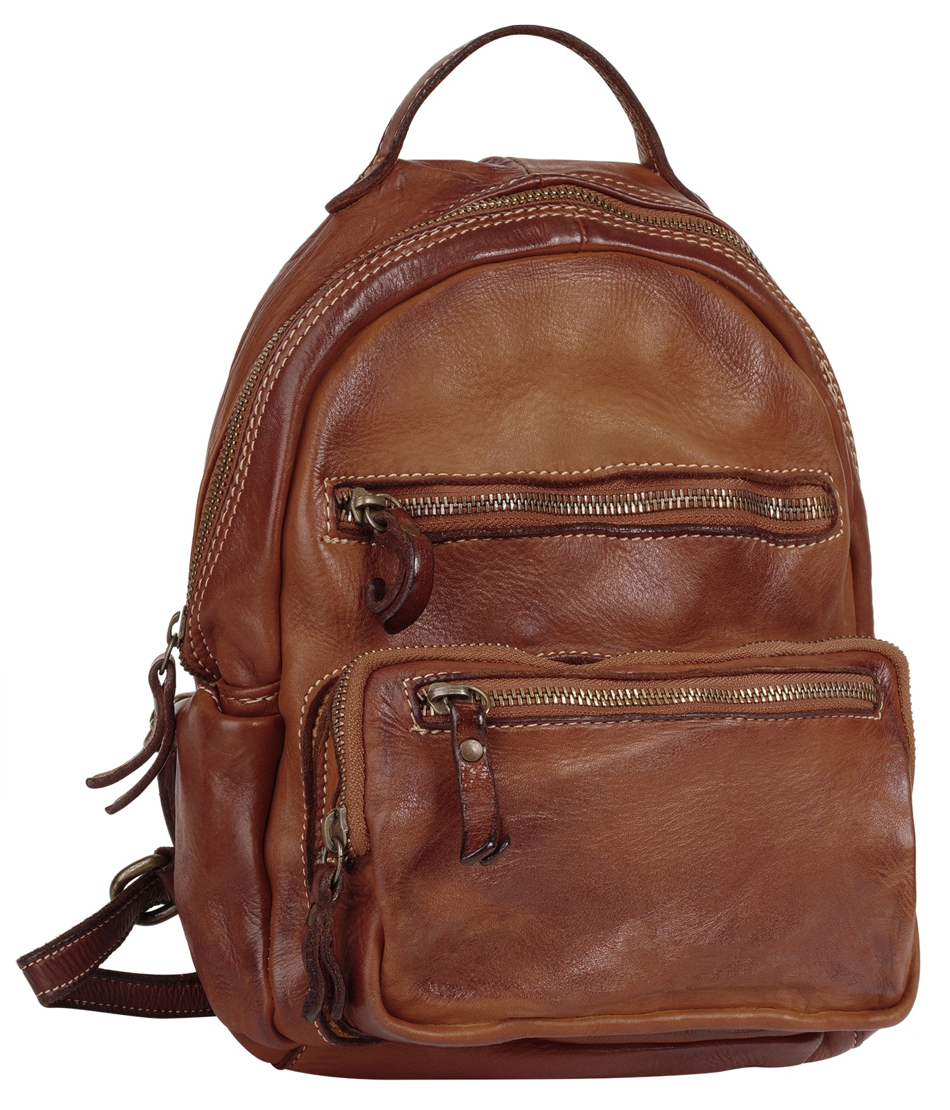 Cluty Cityrucksack, echt Leder, Made in Italy