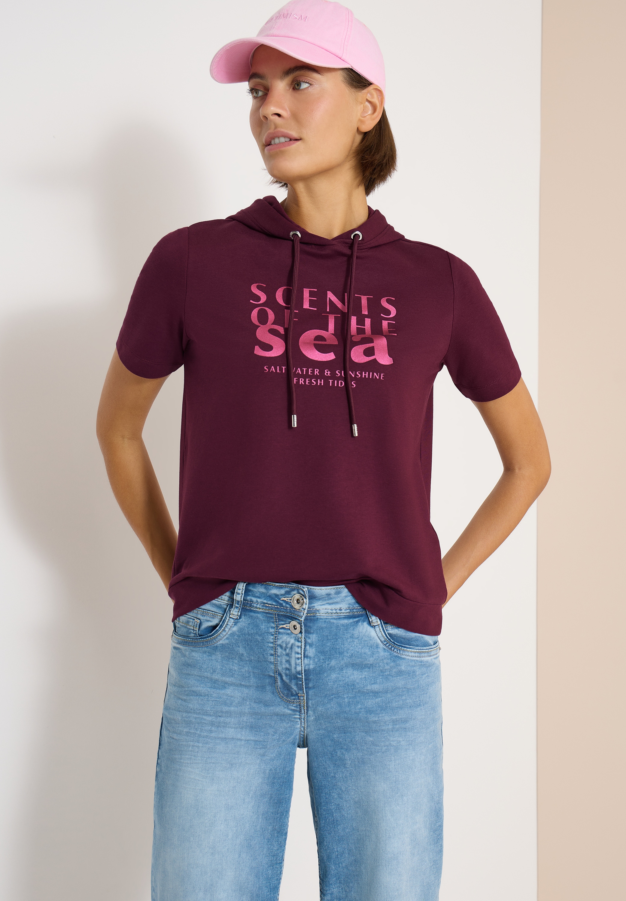 Cecil Kapuzenshirt mit Schriftzug