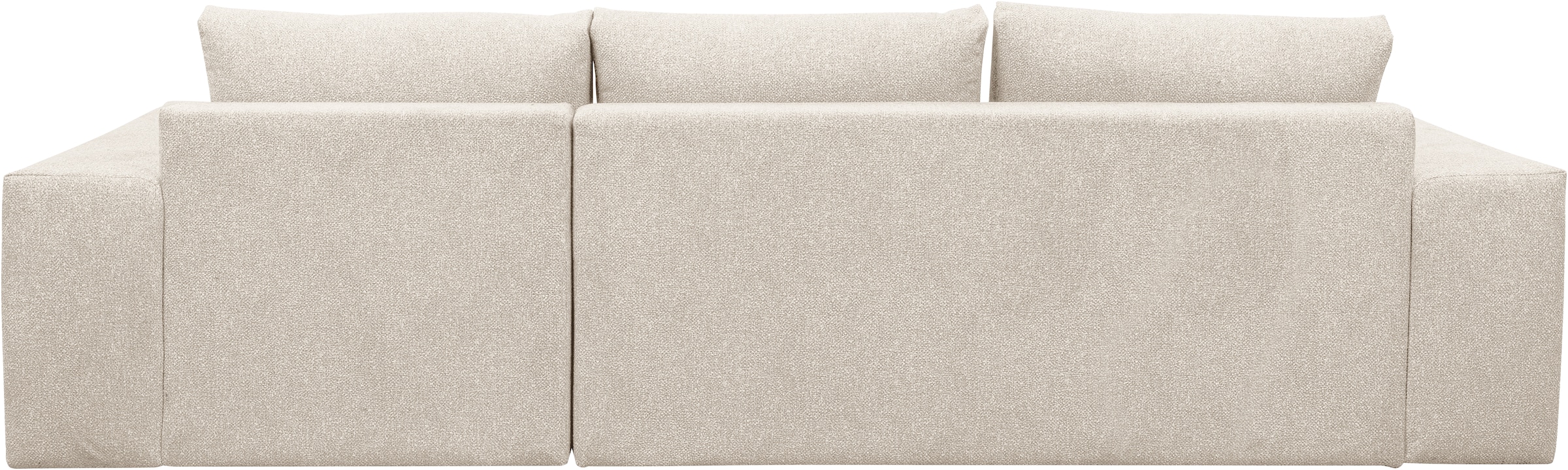WERK2 Ecksofa »Rozzana Design Ecksofa mit hohem Komfort, zeitlos & elegant, L-Form,«, in kuschelweichen Trendstoffen Cord, Breitcord und Plüsch