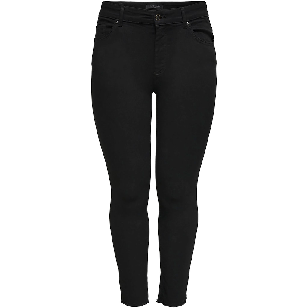 ONLY CARMAKOMA Skinny-fit-Jeans »CARWILLY REG SK ANK JNS«, in washed-out Optik