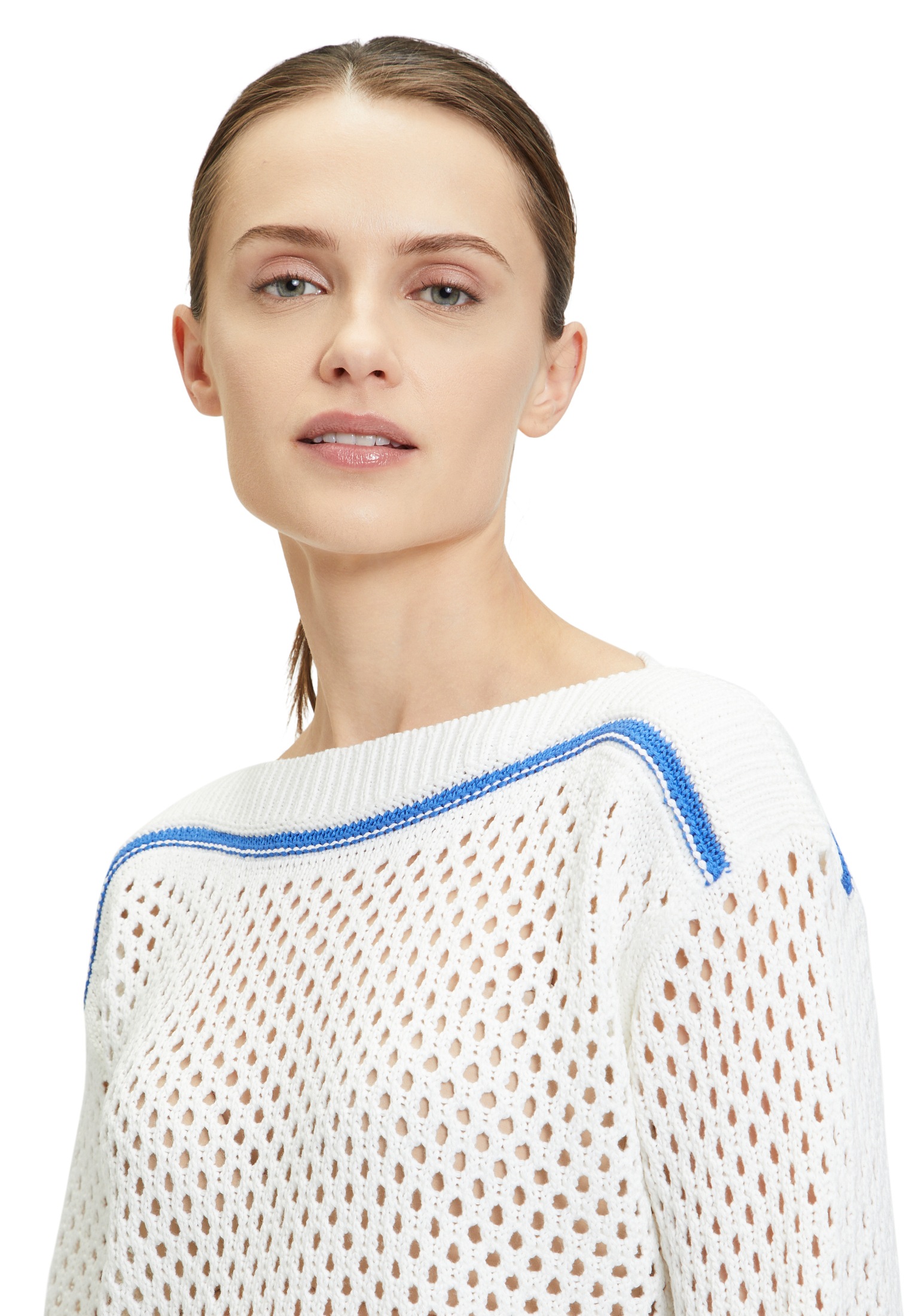 Betty Barclay Rundhalspullover »Lochstrick-Pullover mit Strickdetails«