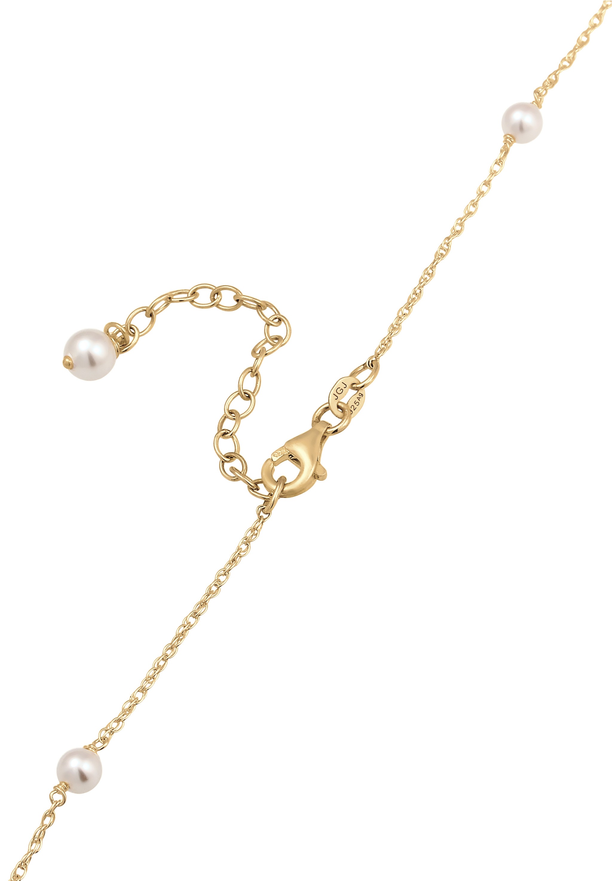 Elli Silberkette »Halskette Mit Perlen von Swarovski® 925 Sterling Silber«