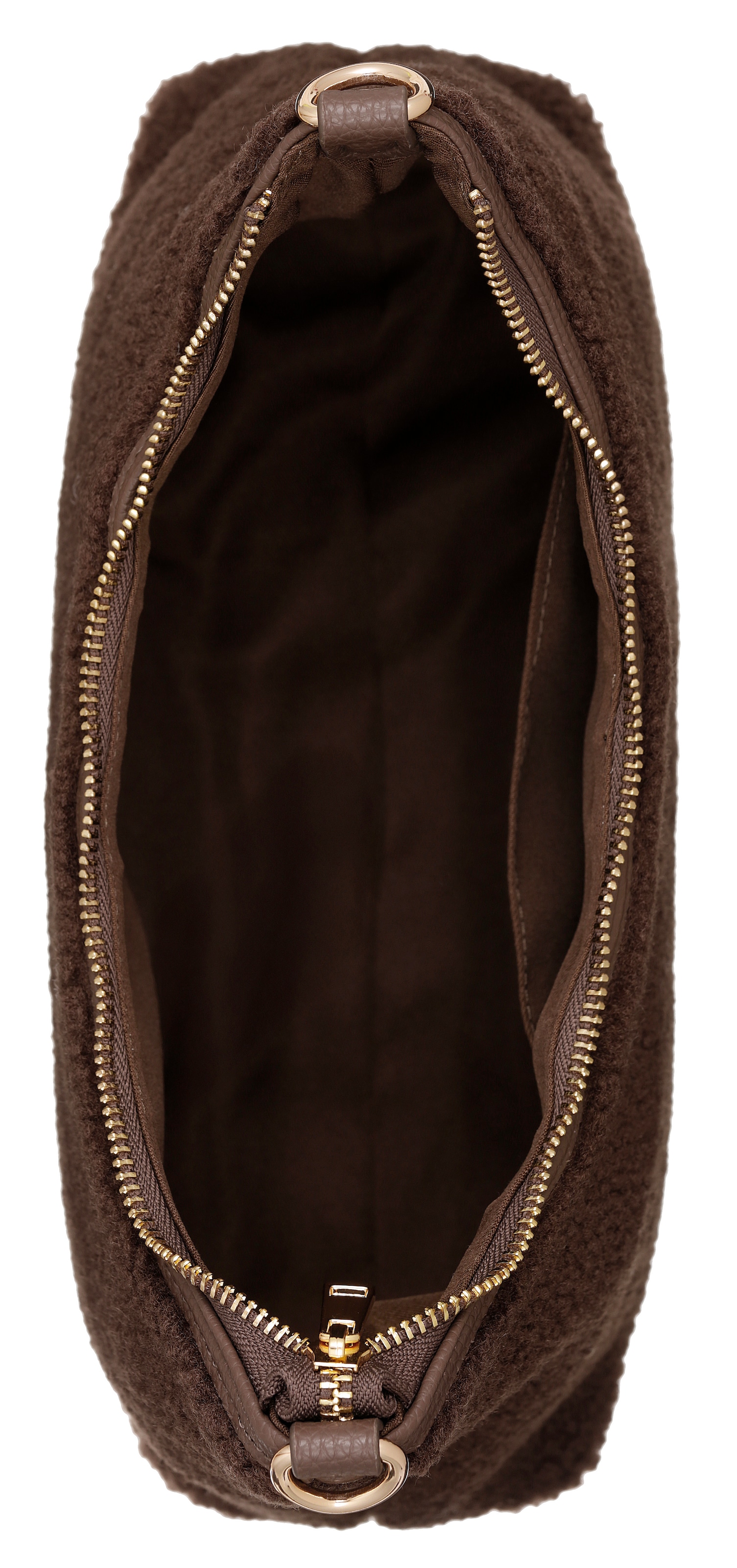 Aniston ACCESSOIRES Umhängetasche Handtasche, Schultertasche in Teddy-Optik