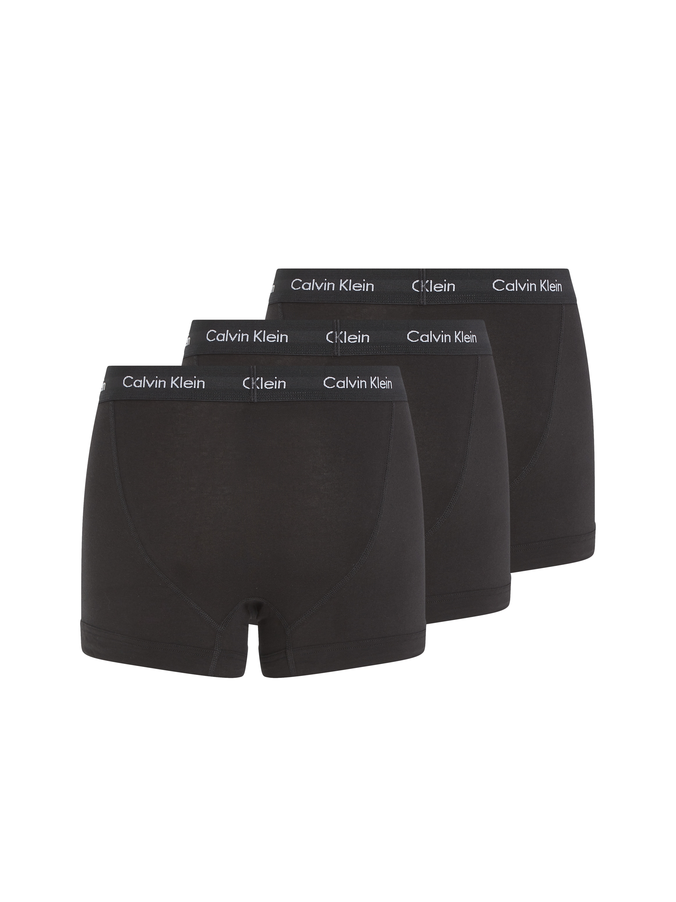 Calvin Klein Underwear Trunk, (3 St.), in uni schwarz