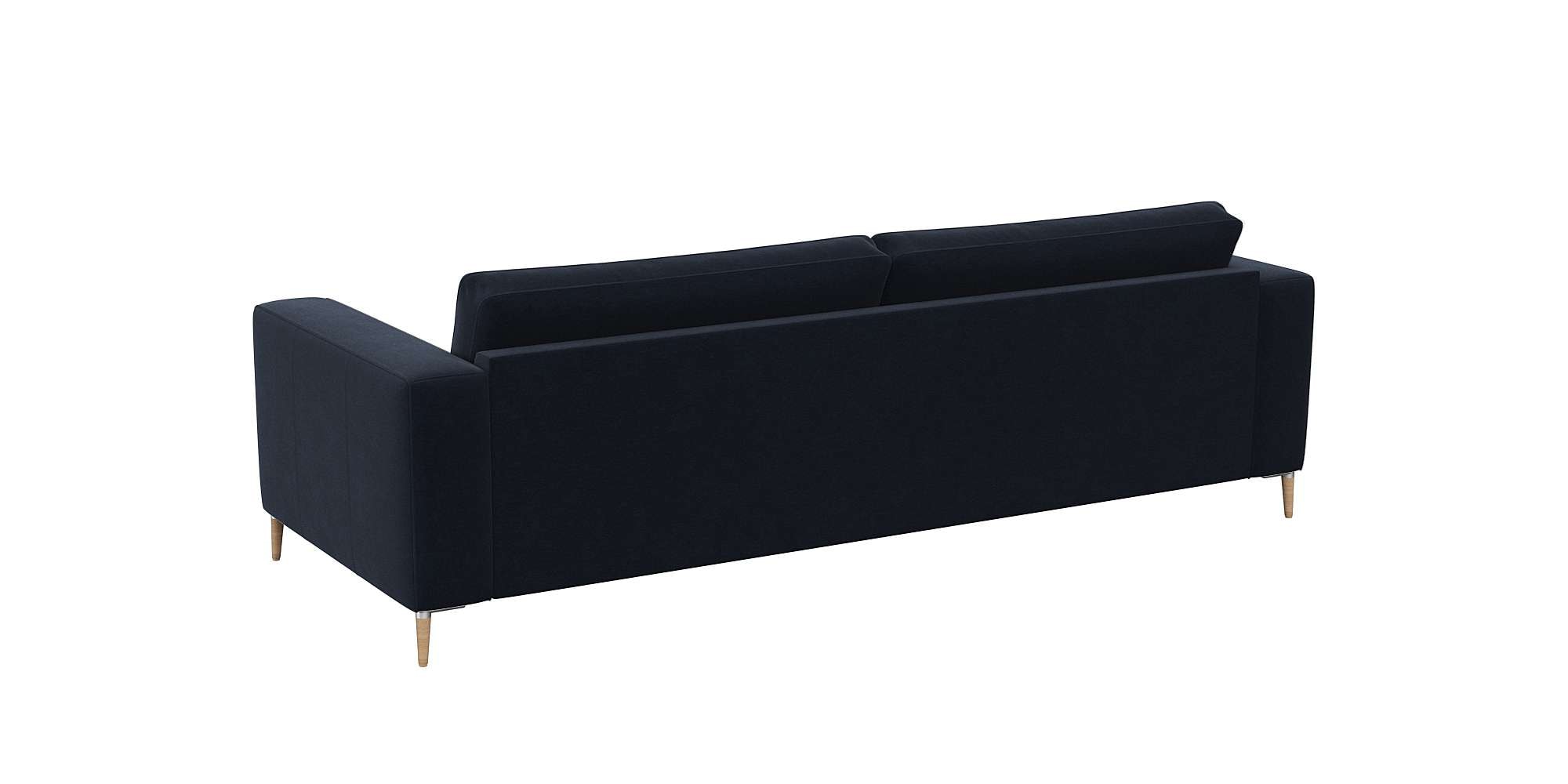 FLEXLUX 3-Sitzer »Fiore, super Sitzkomfort durch Kaltschaum im Sitz« breite Armlehnen, Füße Alu+ Eiche