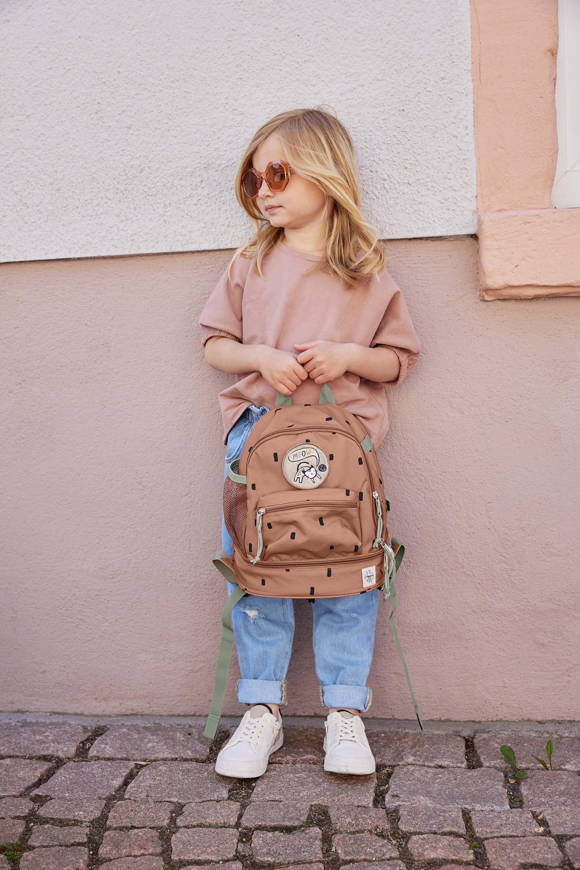LÄSSIG Kinderrucksack »Happy Prints, Mini Backpack, Caramel«