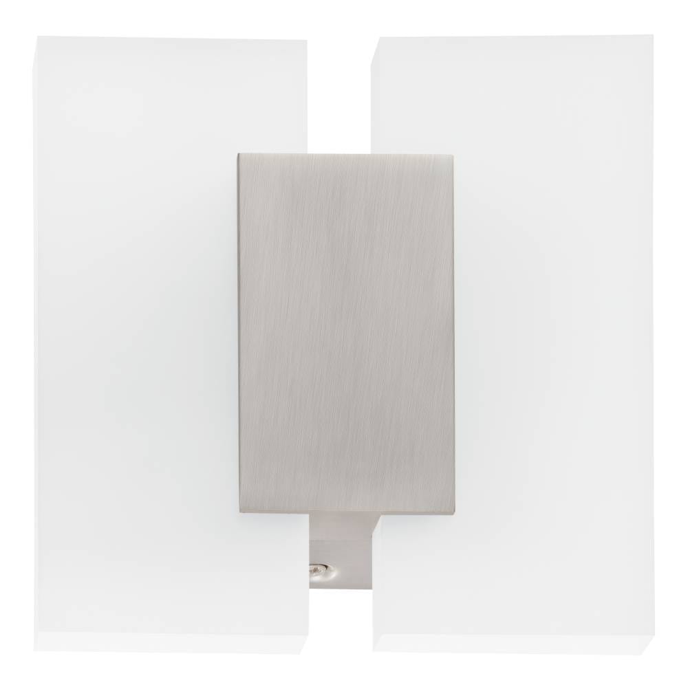 EGLO Deckenleuchte »METRASS 2 Wandleuchte, Wandbeleuchtung, Flurlampe, weiß, modern« LED-Board 1 Stk. Warmweiß Wohnzimmerlampe, satiniertes Kunststoff, schlicht, Alu, 20x17x5,5cm
