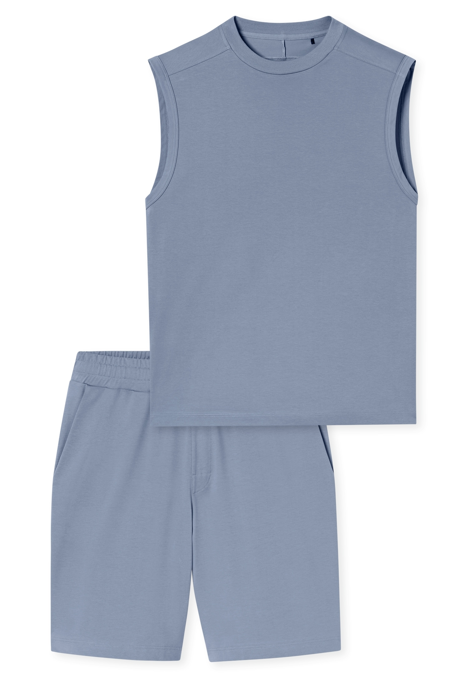 Schiesser Shorty »Modern Nightwear« 2 mit Rundhalsausschnitt und ärmellos, leichter Oversize-Fit