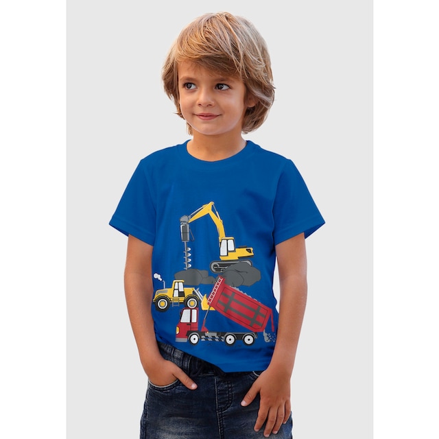 KIDSWORLD T-Shirt »BAUMASCHINEN«, Spruch online bei OTTO