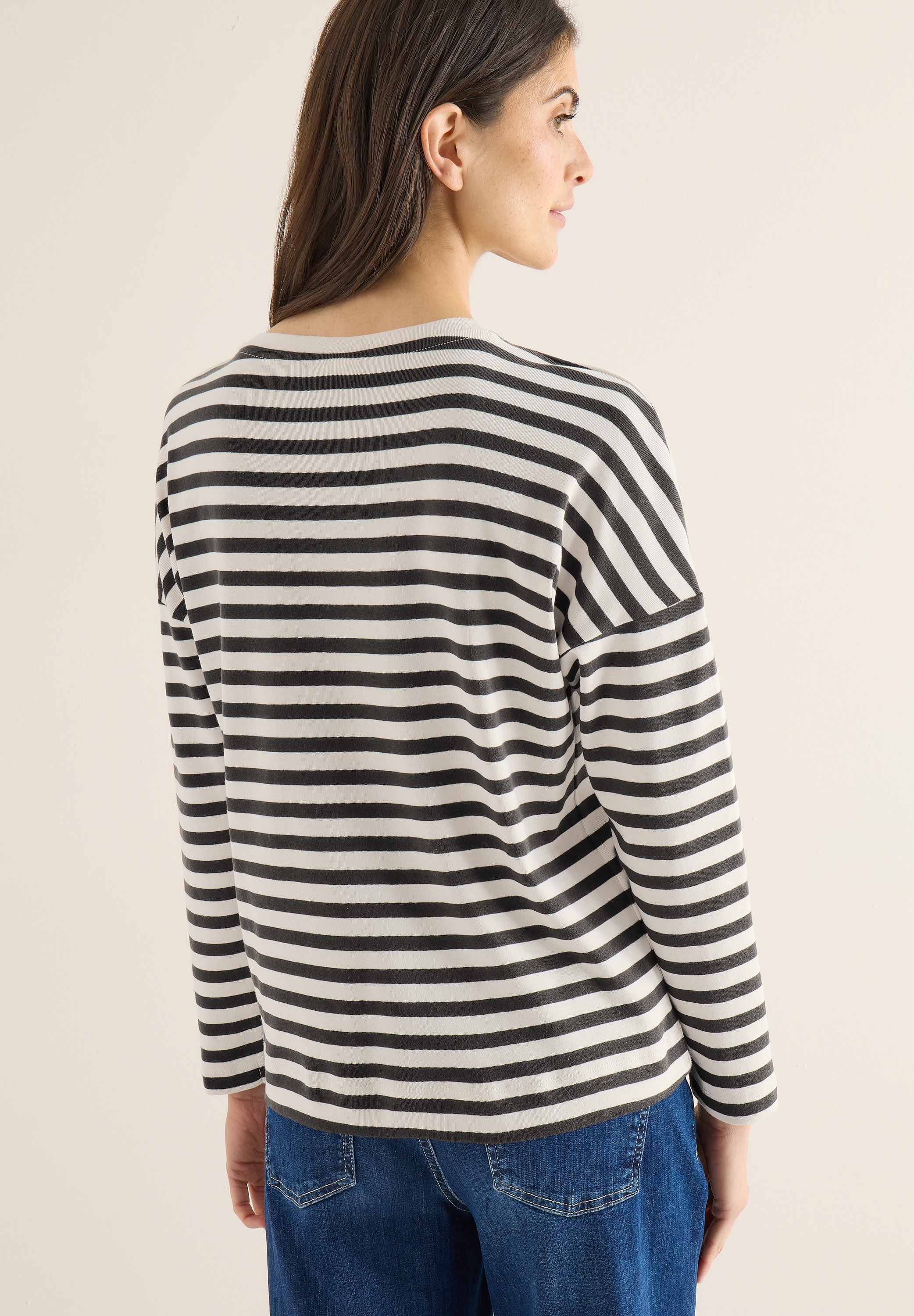 Cecil Langarmshirt im Streifen-Design