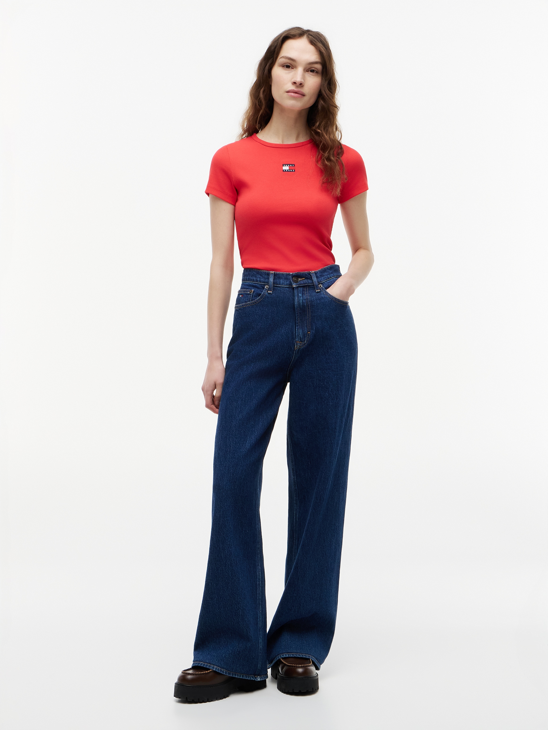 Tommy Jeans Loose-fit-Jeans »CLAIRE HIGH RISE WIDE AI4159« Baumwollmischung, lässig geschnitten