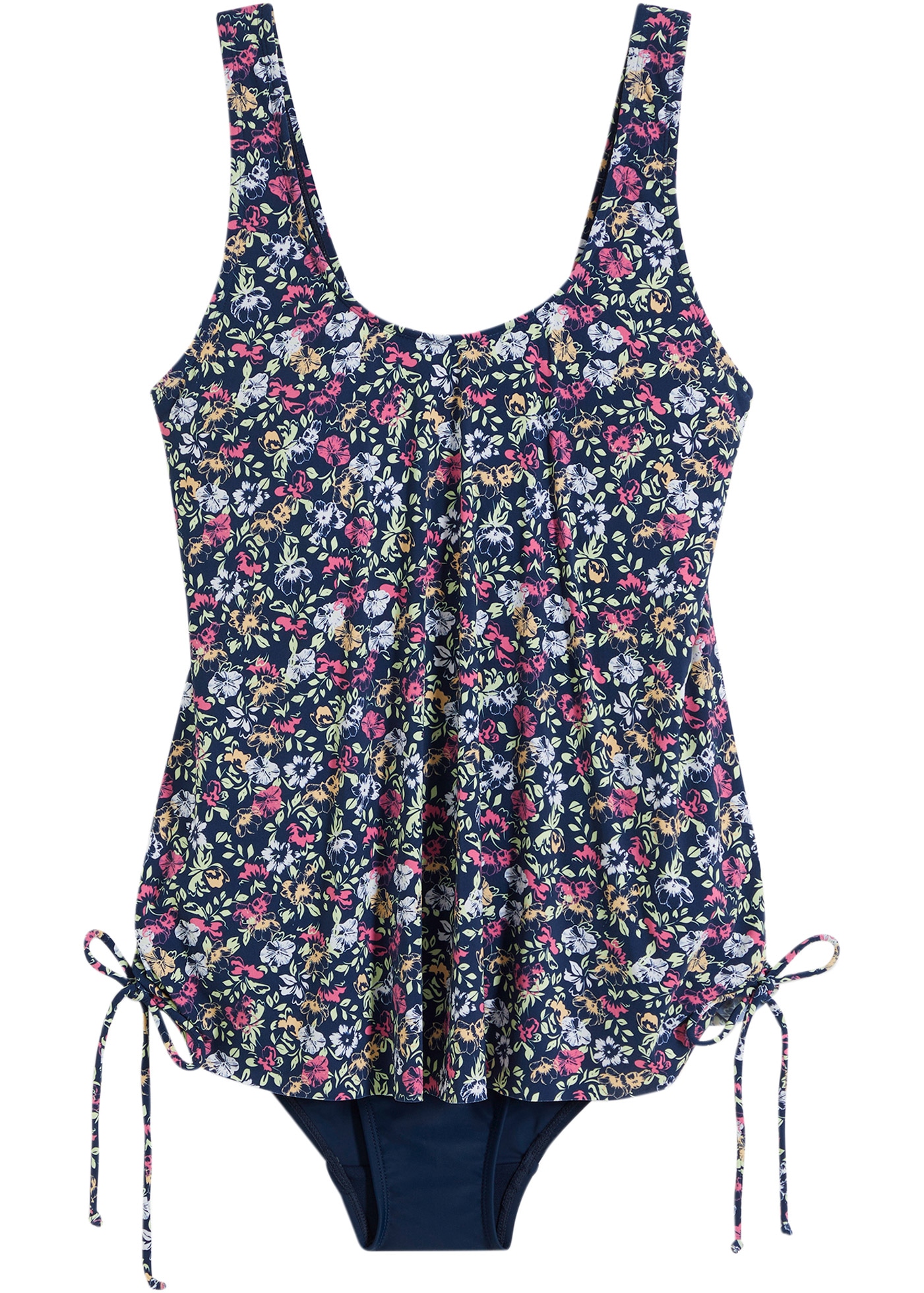 bonprix Badeanzug 1 Stk. sportlicher Stil, Tankini-Optik, mit Elasthan-Anteil