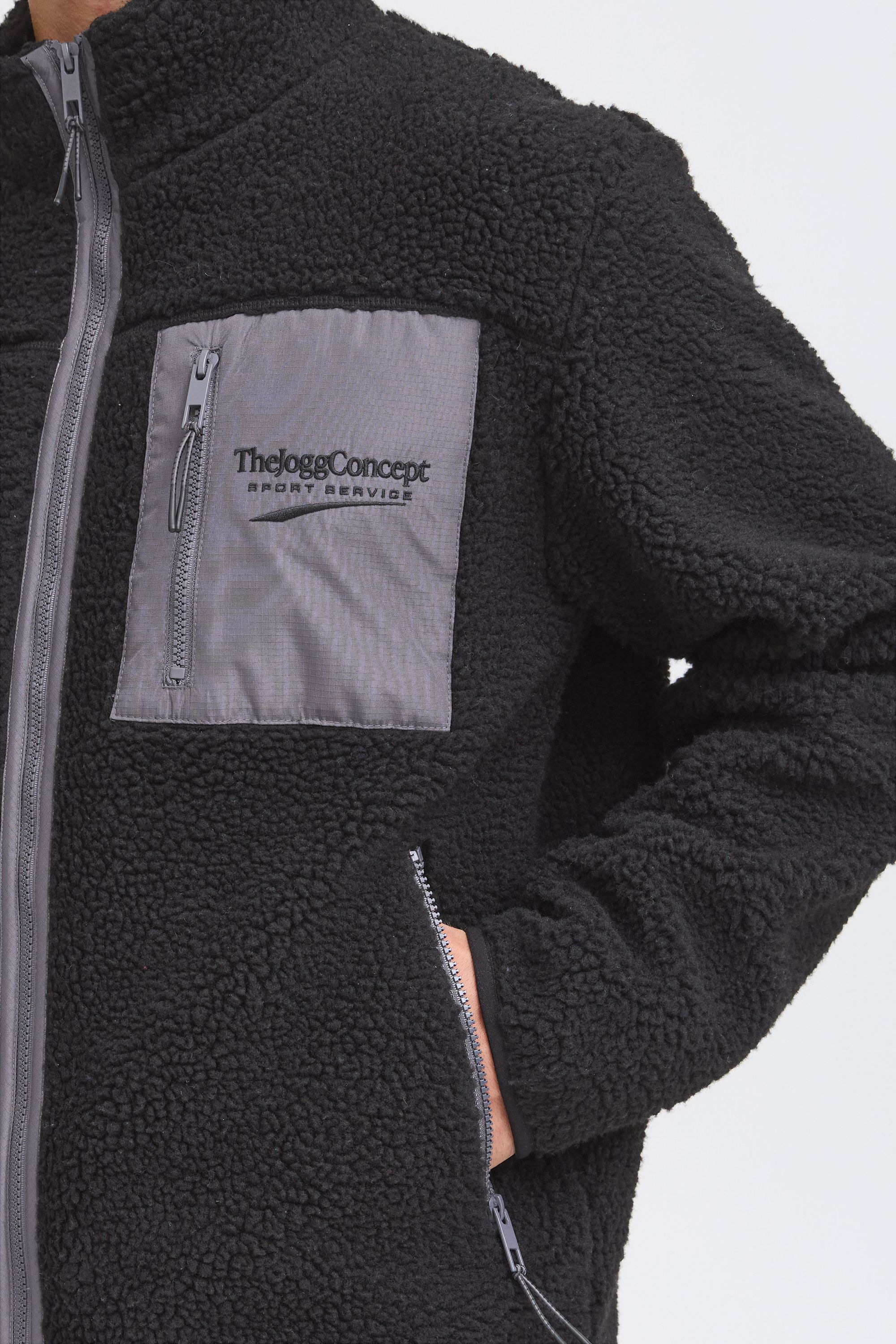 TheJoggConcept Fellimitatjacke »Fellimitatjacke JCMMBERRI CUTLINE JACKET 2«