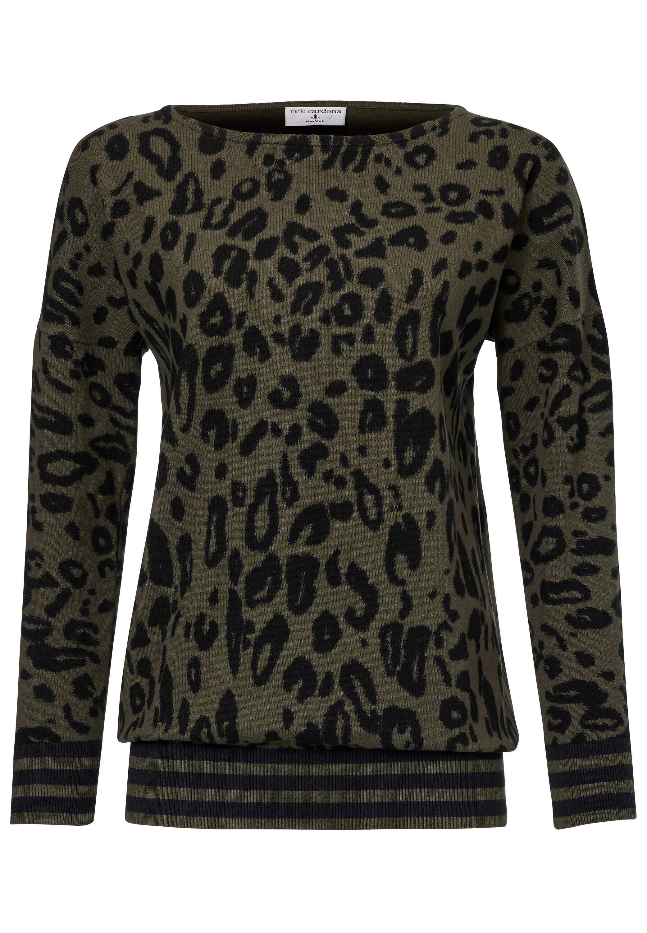 heine Longpullover »Druck-Pullover Rundhalspullover mit Leo-Print«