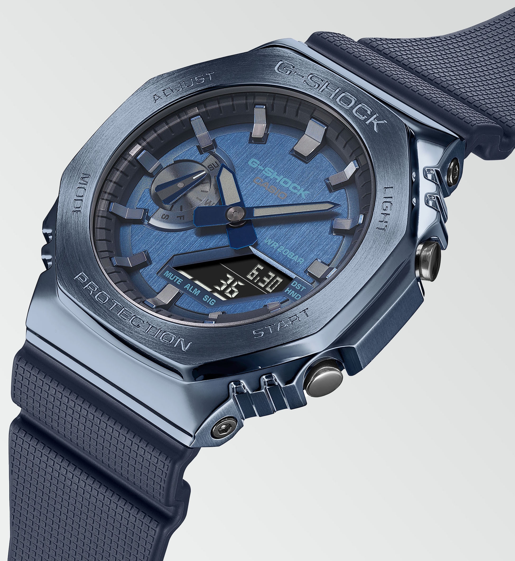 CASIO G-SHOCK Chronograph »GM-2100N-2AER«, Quarzuhr, Armbanduhr, Herrenuhr, digital, bis 20 bar wasserdicht