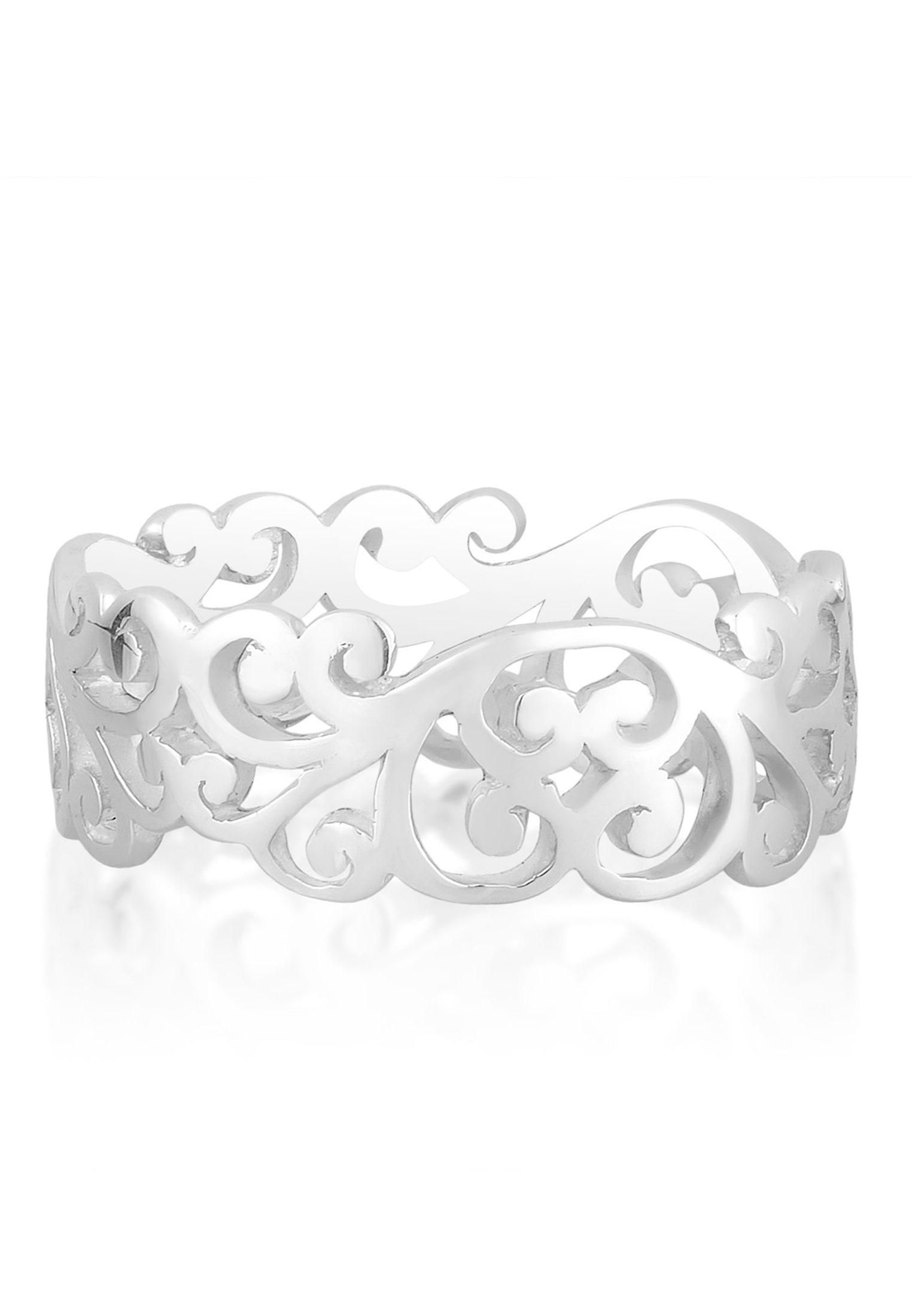 Elli Fingerring »Ring Ornament Cut Out Blätter 925 Silber«
