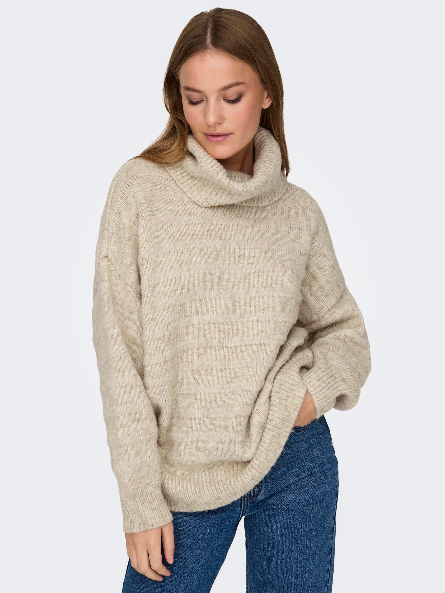 Rollkragenpullover »ONLCELINA LIFE LS LOOSE ROLLNECK CC KNT«