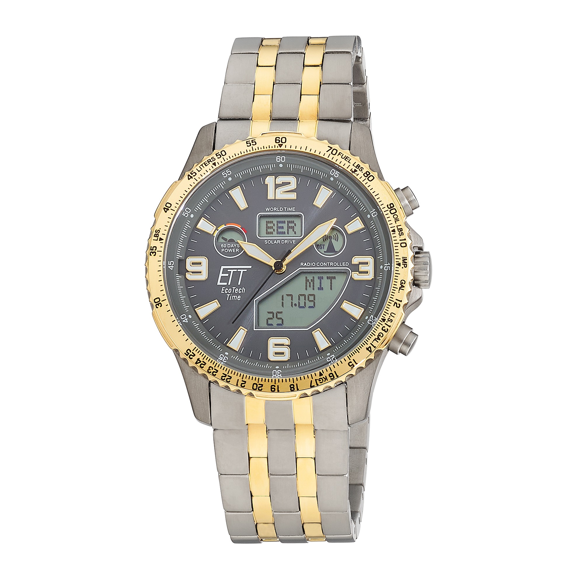 Ett Damen Funkchronograph »Professional World Timer« Armbanduhr, Solar, Herrenuhr, analog, digital, automatischer Kalender