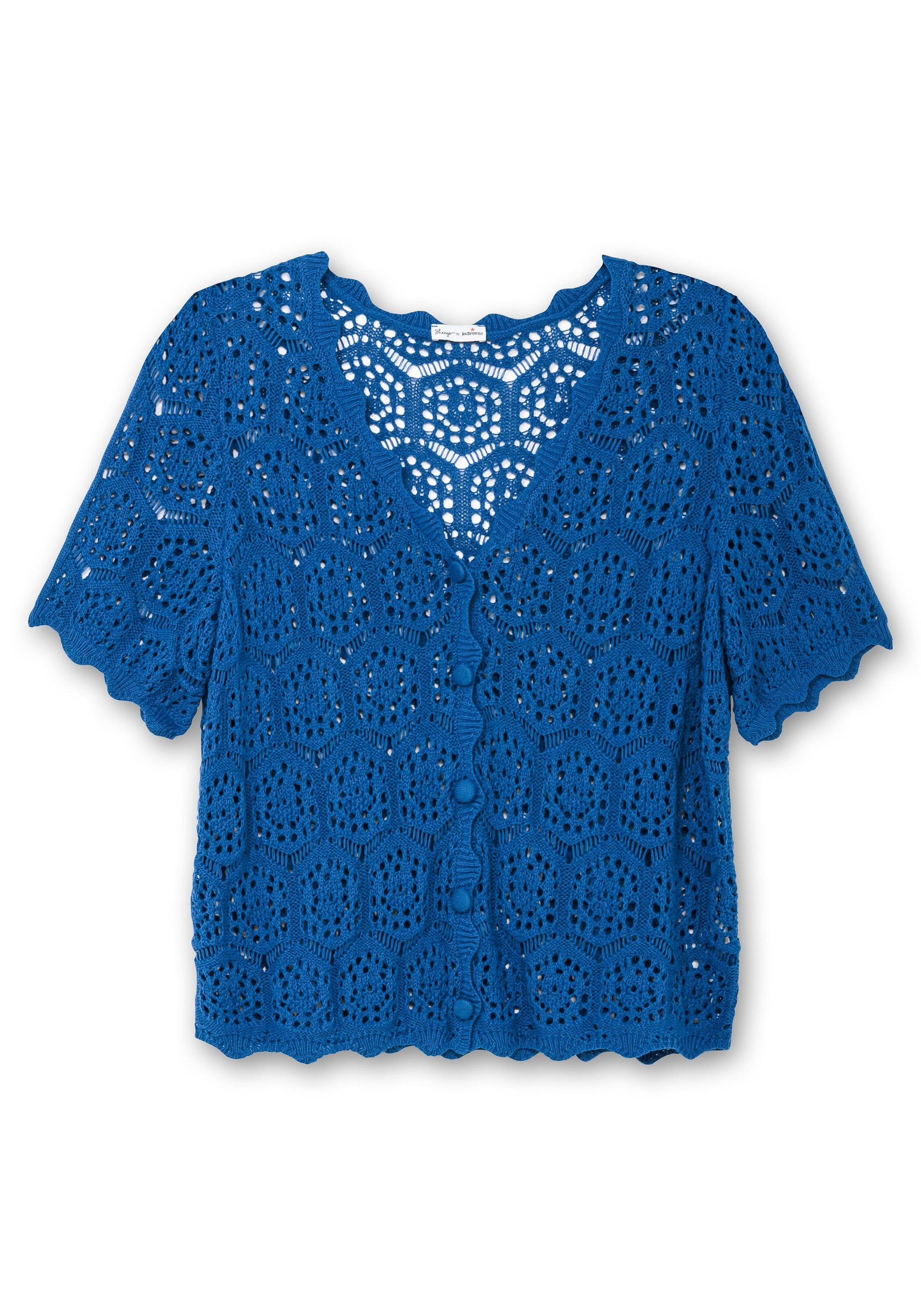 Sheego Cardigan »Ajour-Strickjacke im Ajourmuster«