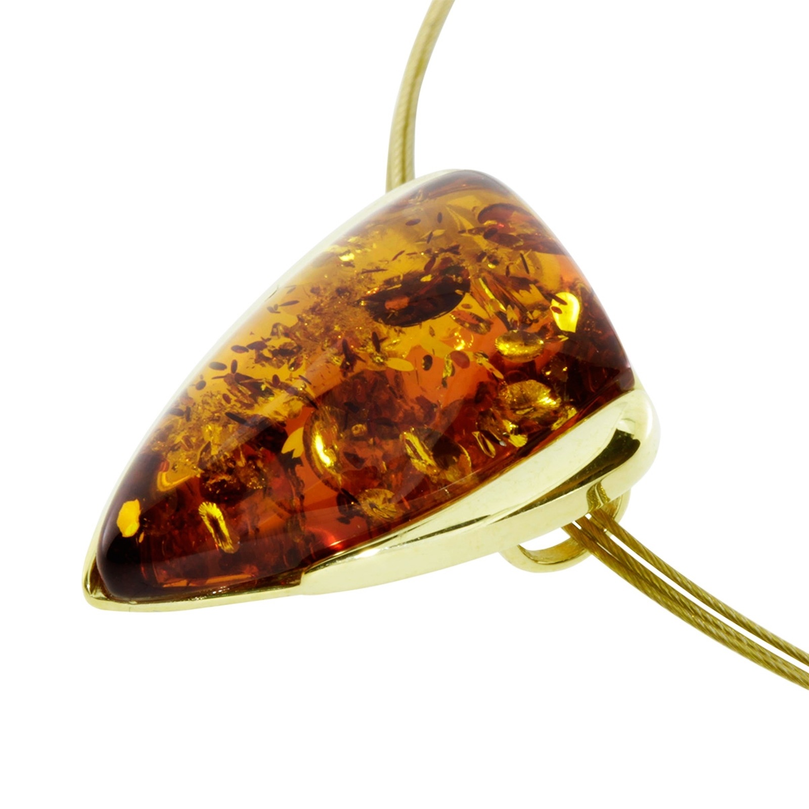 OSTSEE-SCHMUCK Kettenanhänger »- Gleiter-Lara - Gold 585/000 - Bernstein«