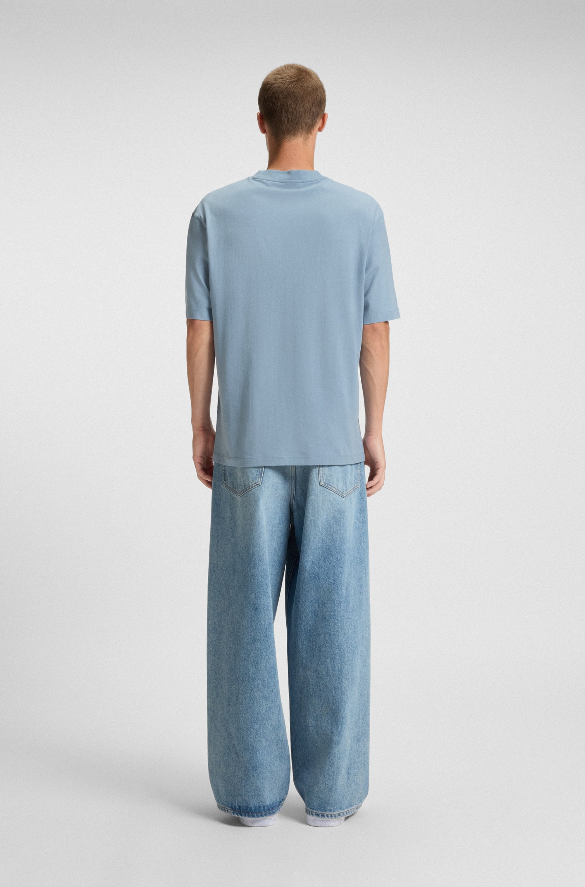 HUGO Blue T-Shirt »Nalax«, mit Logo-Druck