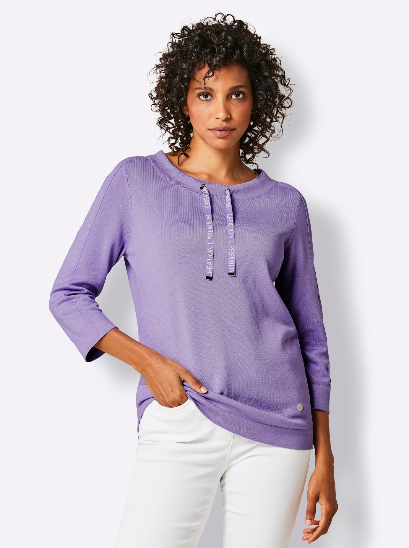 CREATION L PREMIUM Strickpullover »Lyocell-Viskose-Pullover«